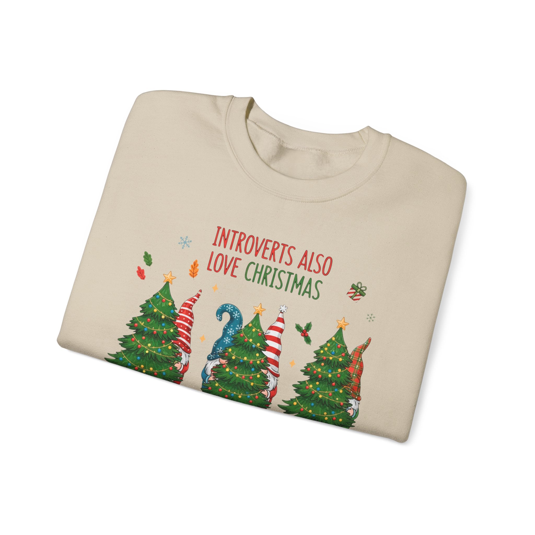 Introverts Also Love Christmas Sweatshirt