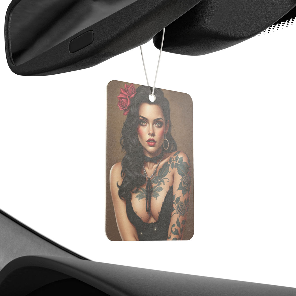 Vintage Tattoo Lady Car Air Freshener