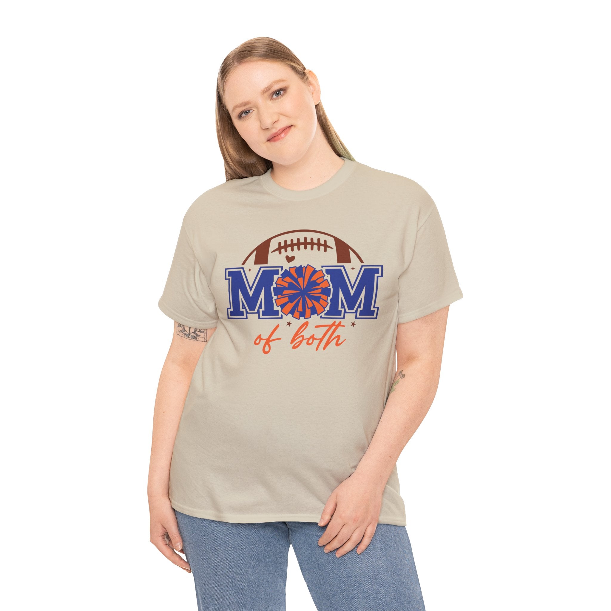 Football Cheerleading Mom Of Both T-shirt