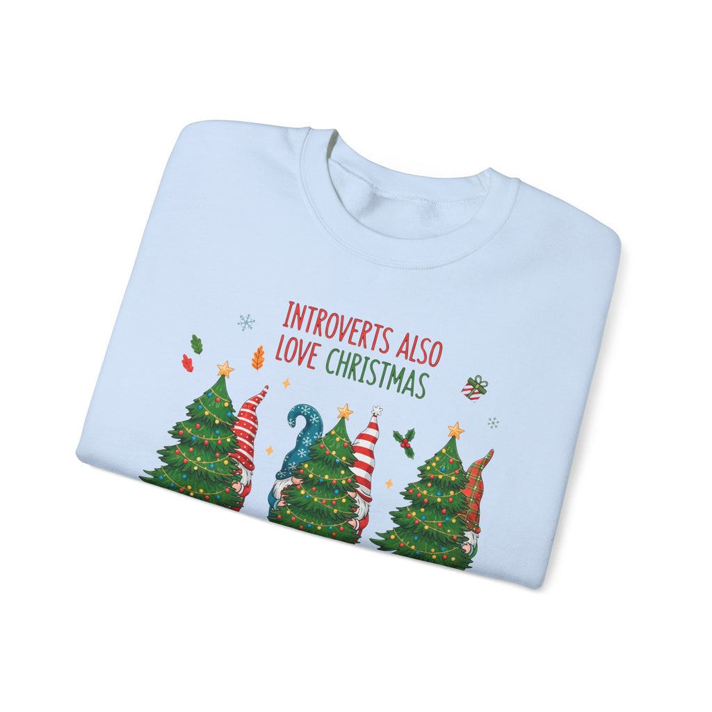 Introverts Also Love Christmas Sweatshirt