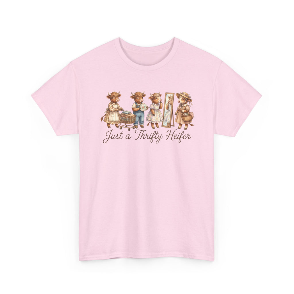 Just a Thrifty Heifer Cute Cow Graphic Tee