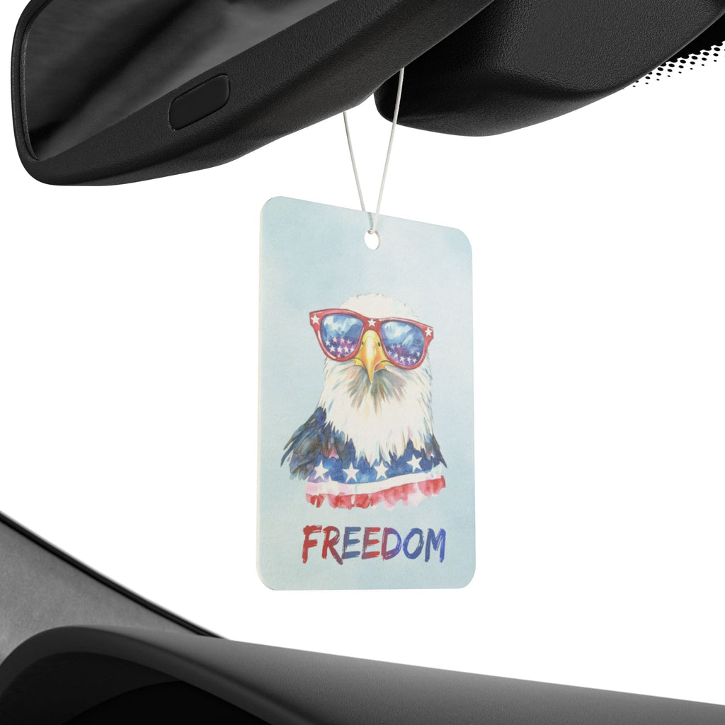 Patriotic Eagle Car Air Freshener – 'Freedom' Sunglasses Design