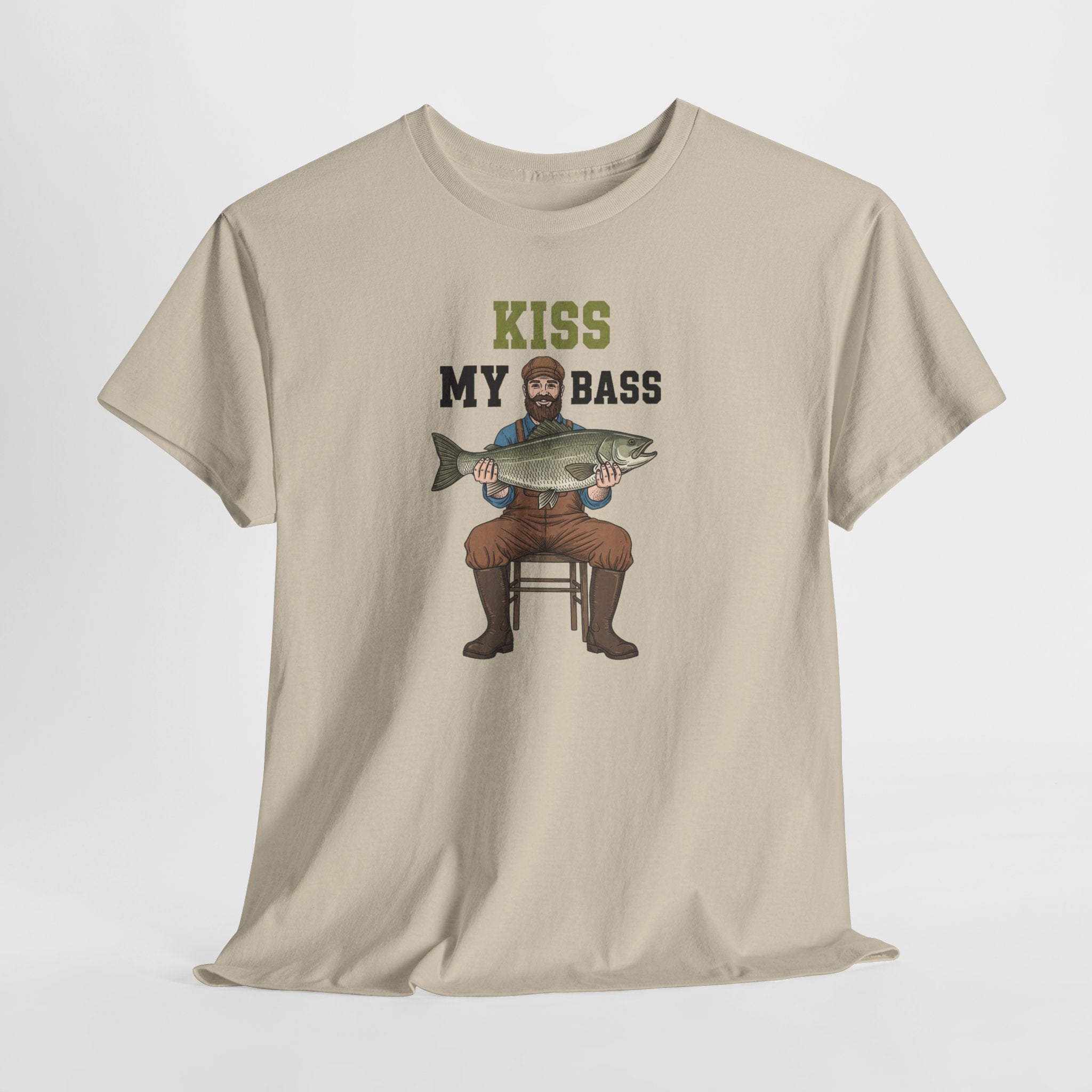 Kiss My Bass Fishing Humor T-shirt