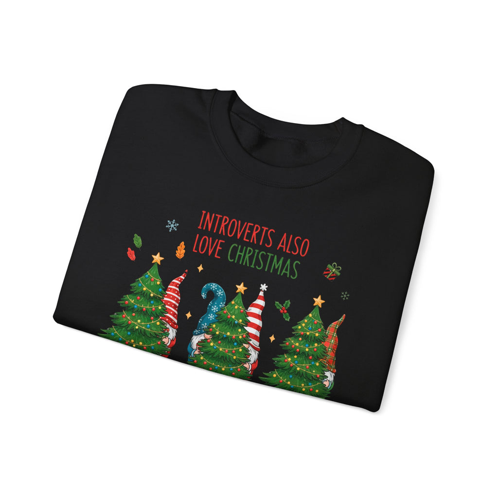 Introverts Also Love Christmas Sweatshirt