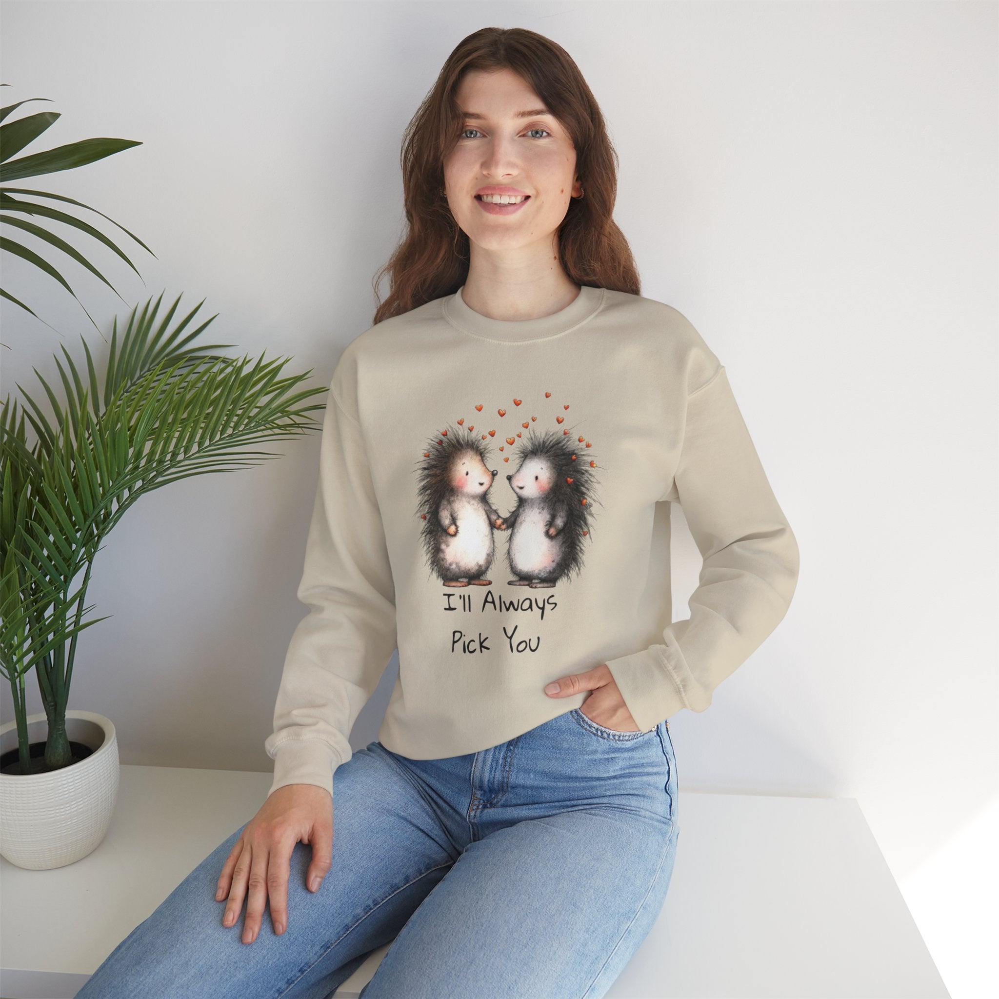 Hedgehog Couple Personalized Sweatshirt