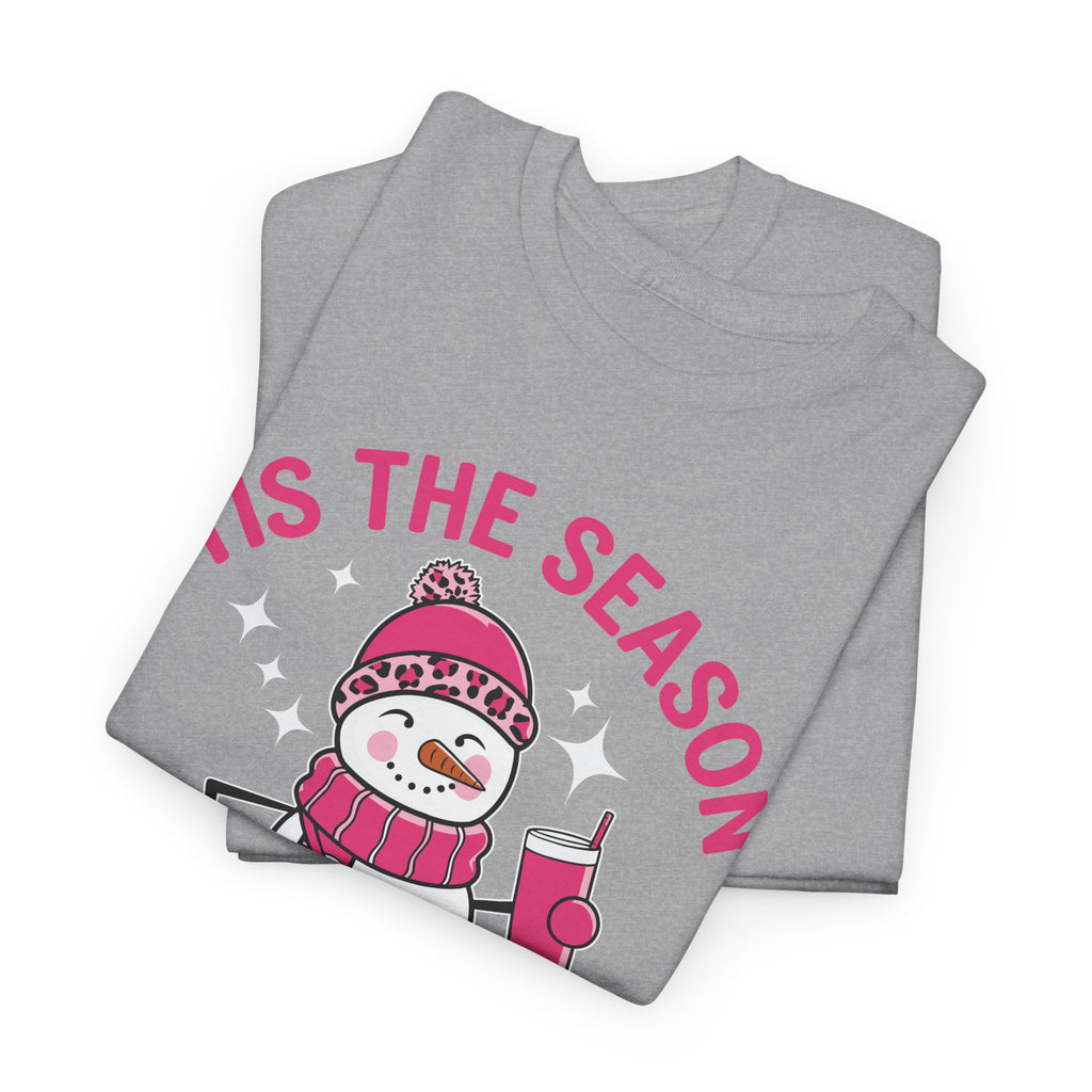 Tis The Season Bougie Snowman Tshirt