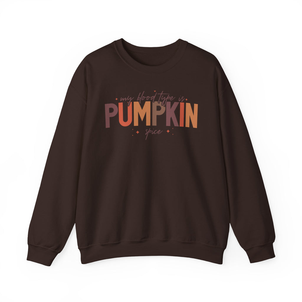 My Blood Type Is Pumpkin Spice Crewneck Sweatshirt