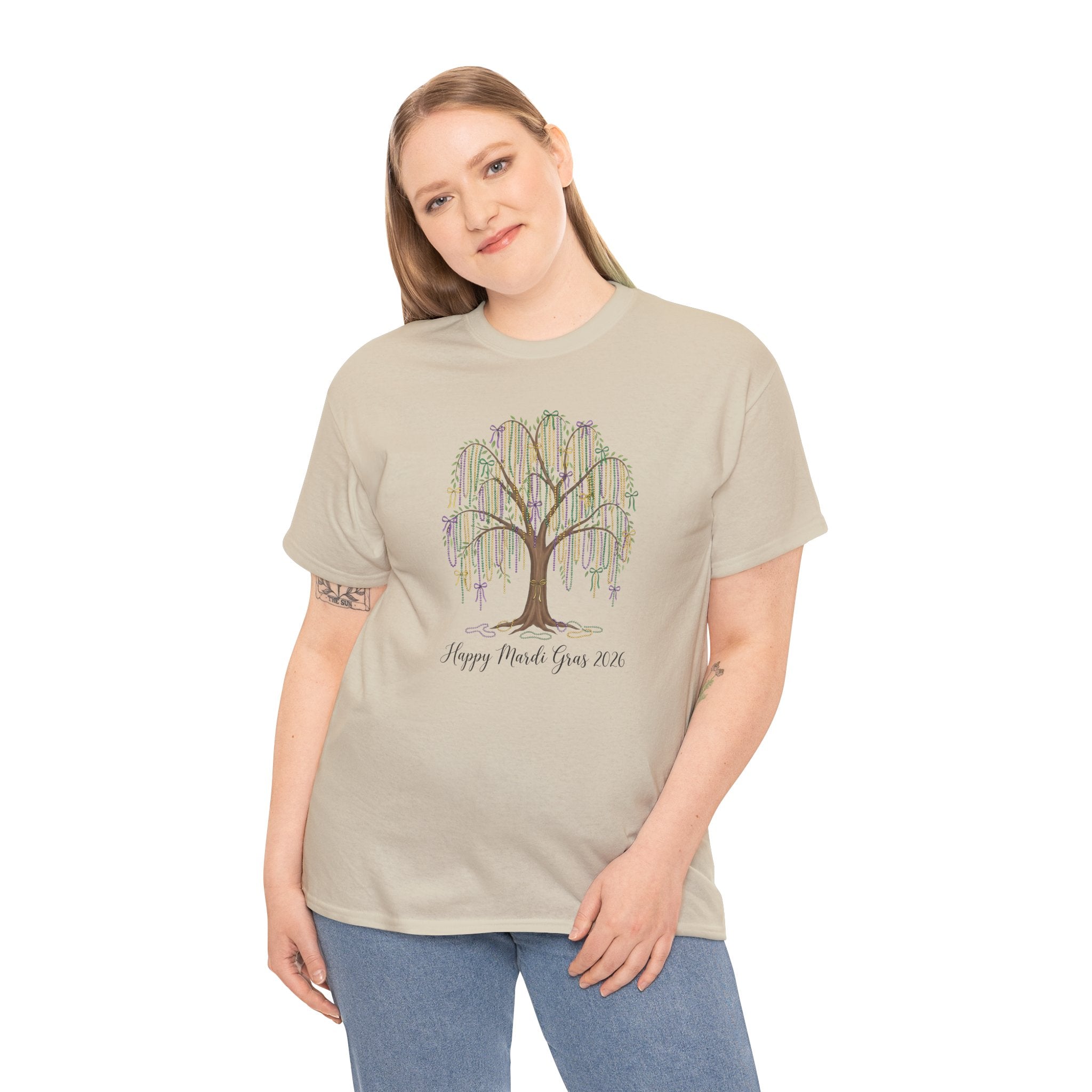 Willow Tree 'Happy Mardi Gras' T‑Shirt