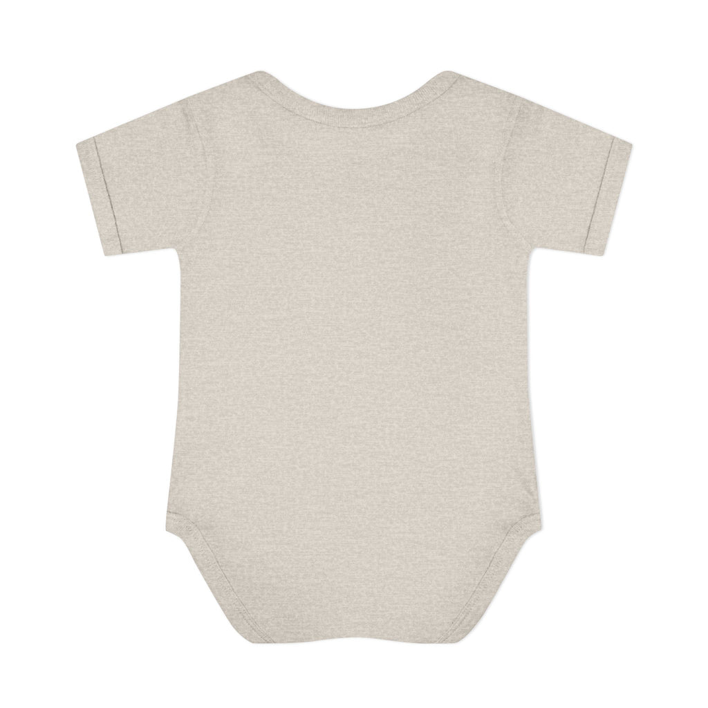 Baby Bodysuit — Personalized Christmas Dino with Santa Hat