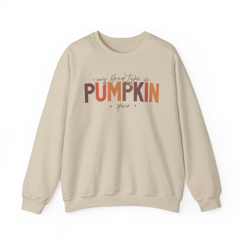My Blood Type Is Pumpkin Spice Crewneck Sweatshirt