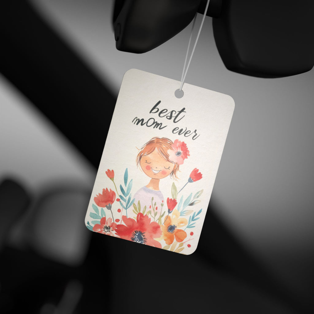 Best Mom Ever Car Air Freshener — Floral Mother’s Day Scented Car Decor