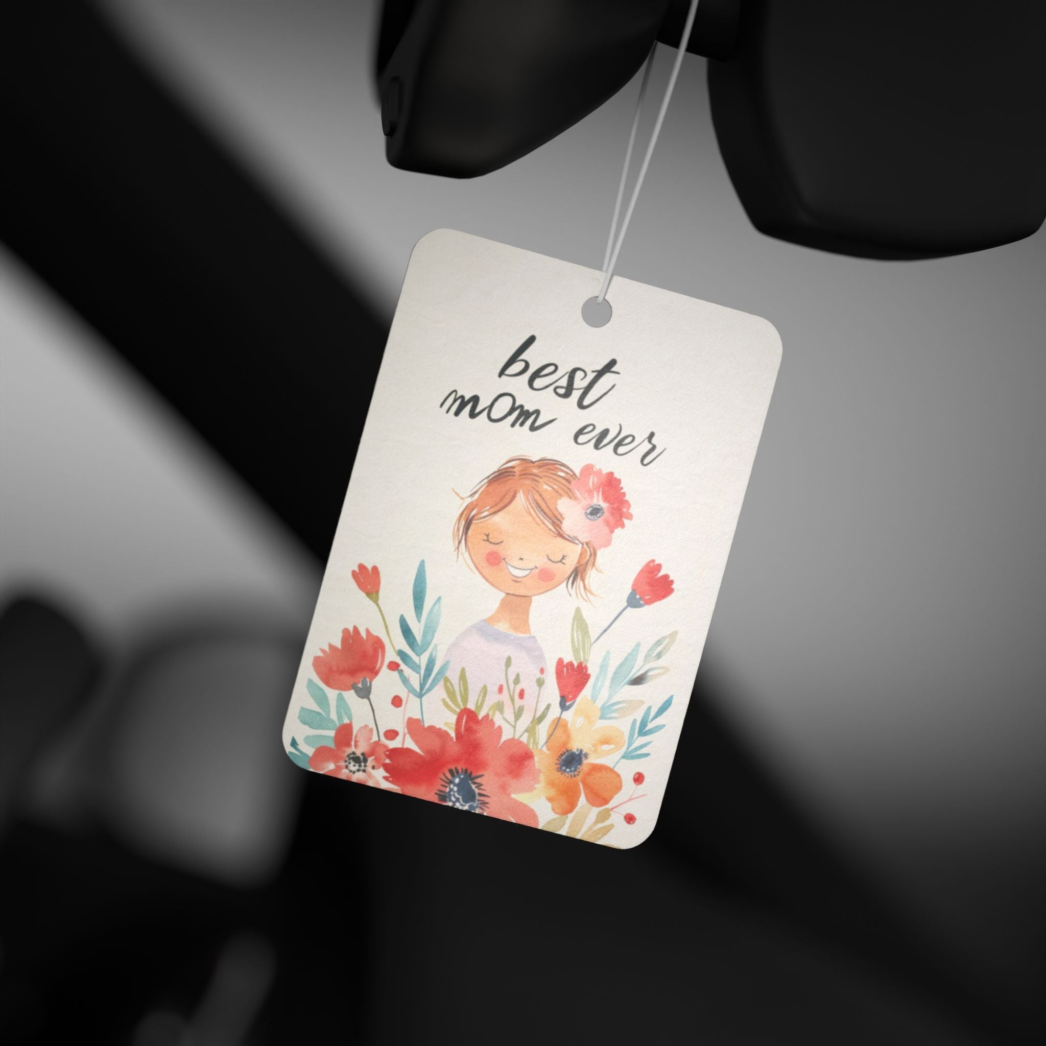 Best Mom Ever Car Air Freshener — Floral Mother’s Day Scented Car Decor