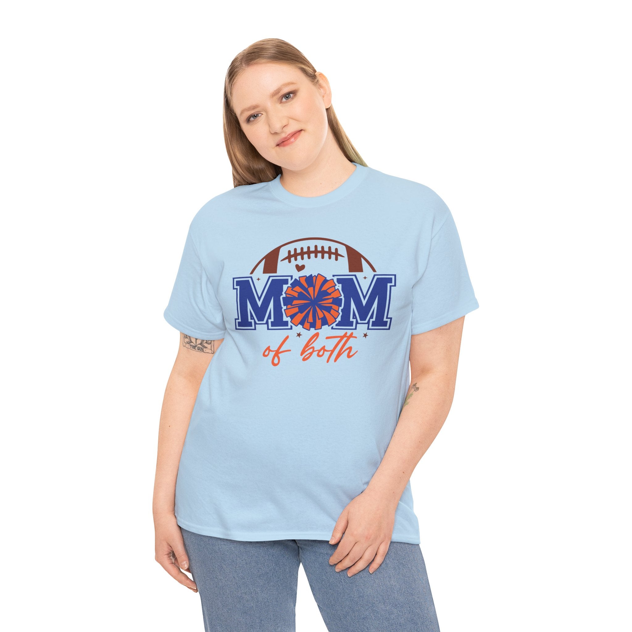 Football Cheerleading Mom Of Both T-shirt