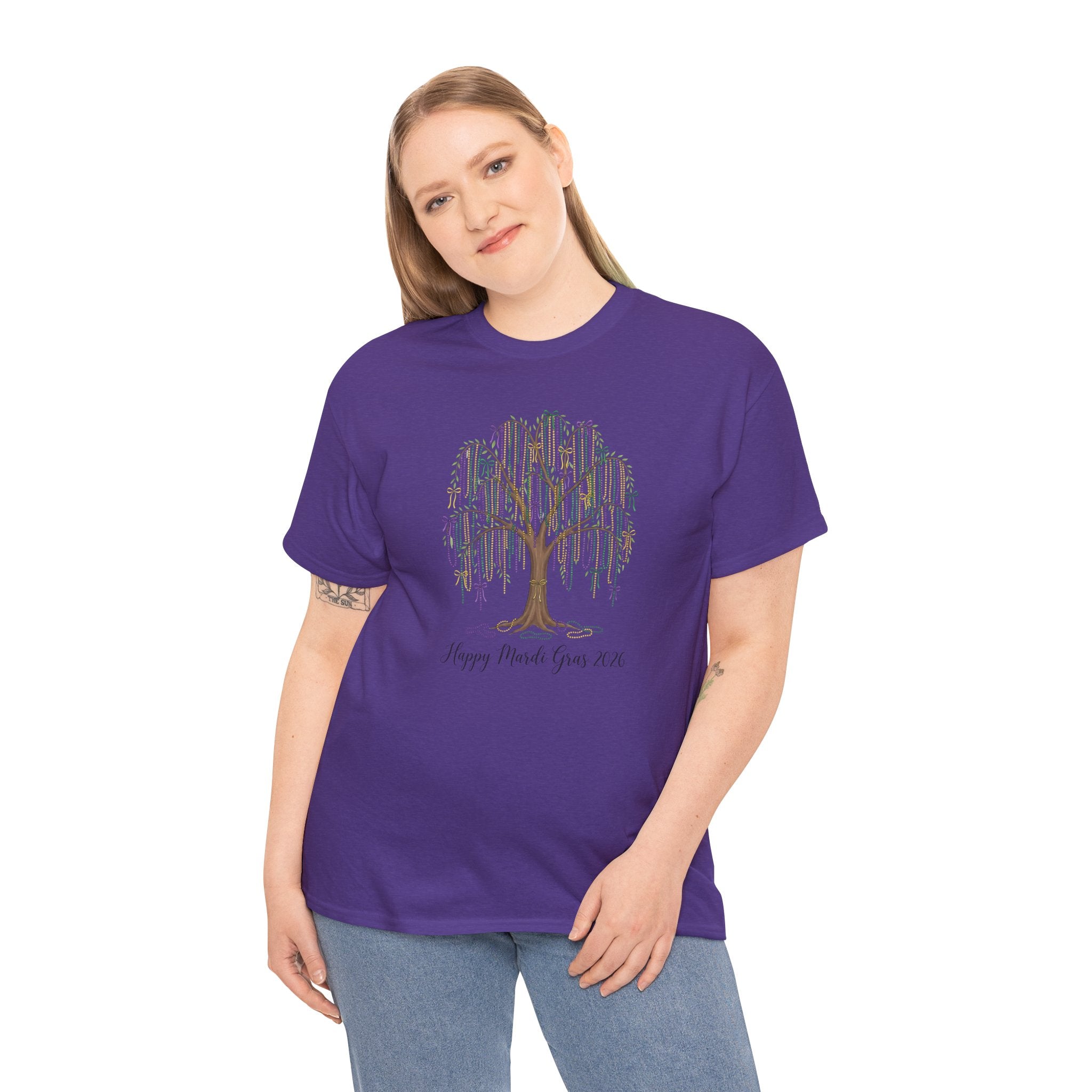 Willow Tree 'Happy Mardi Gras' T‑Shirt