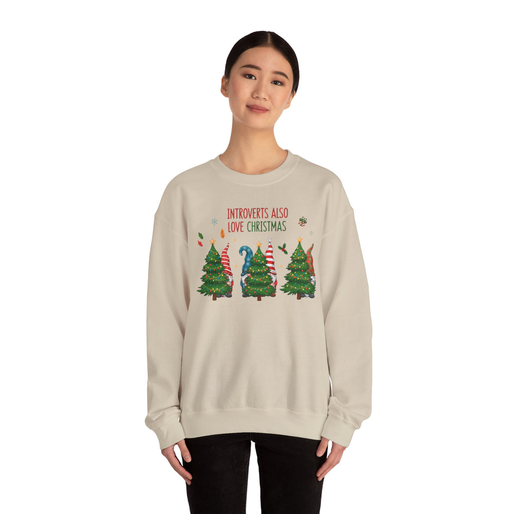 Introverts Also Love Christmas Sweatshirt