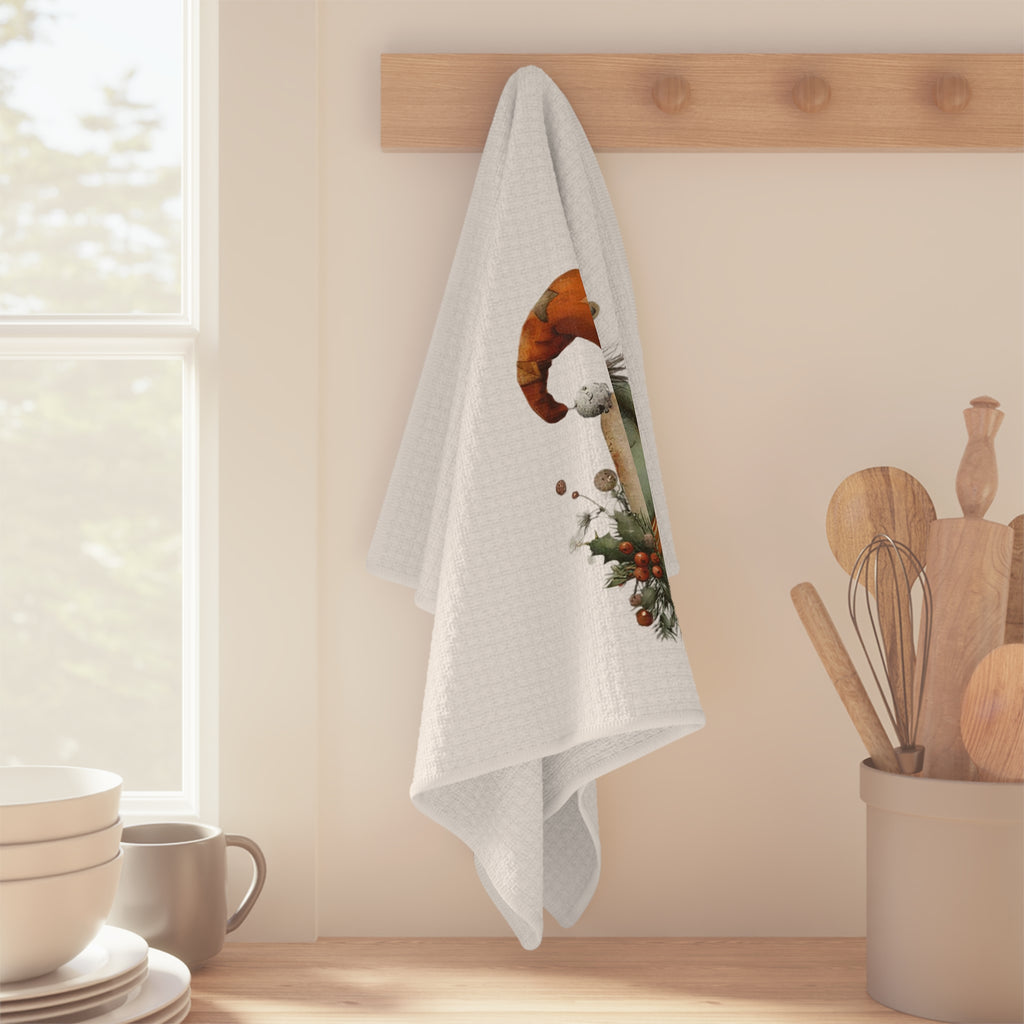 Christmas Gnome Microfiber Tea Towel