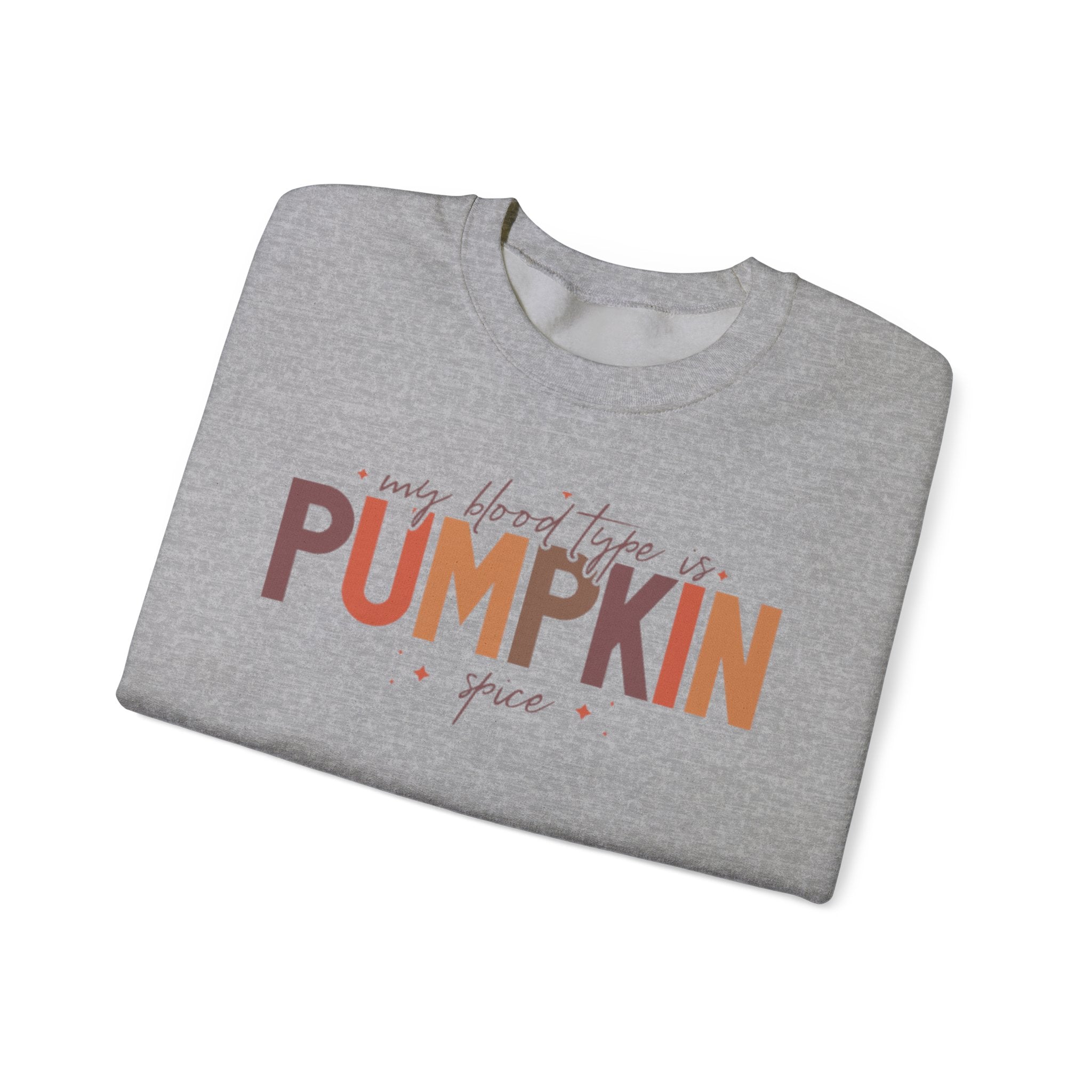 My Blood Type Is Pumpkin Spice Crewneck Sweatshirt