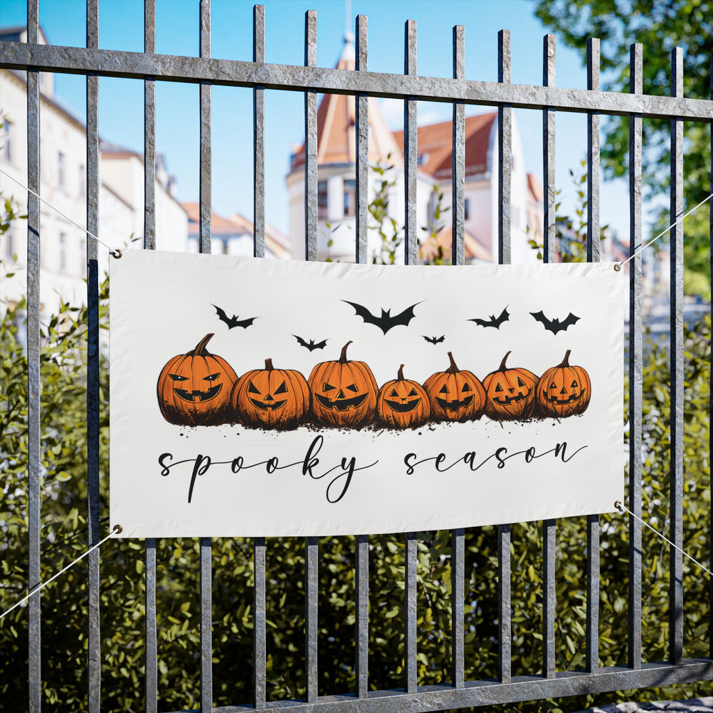 Spooky Season Vinyl Banner