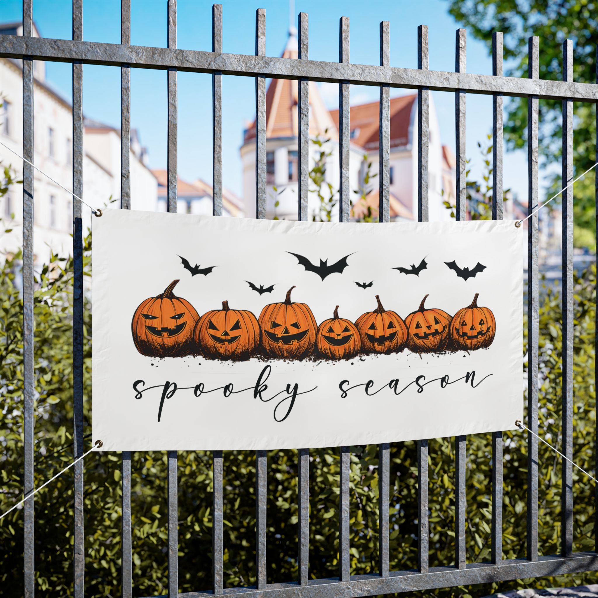 Spooky Season Vinyl Banner
