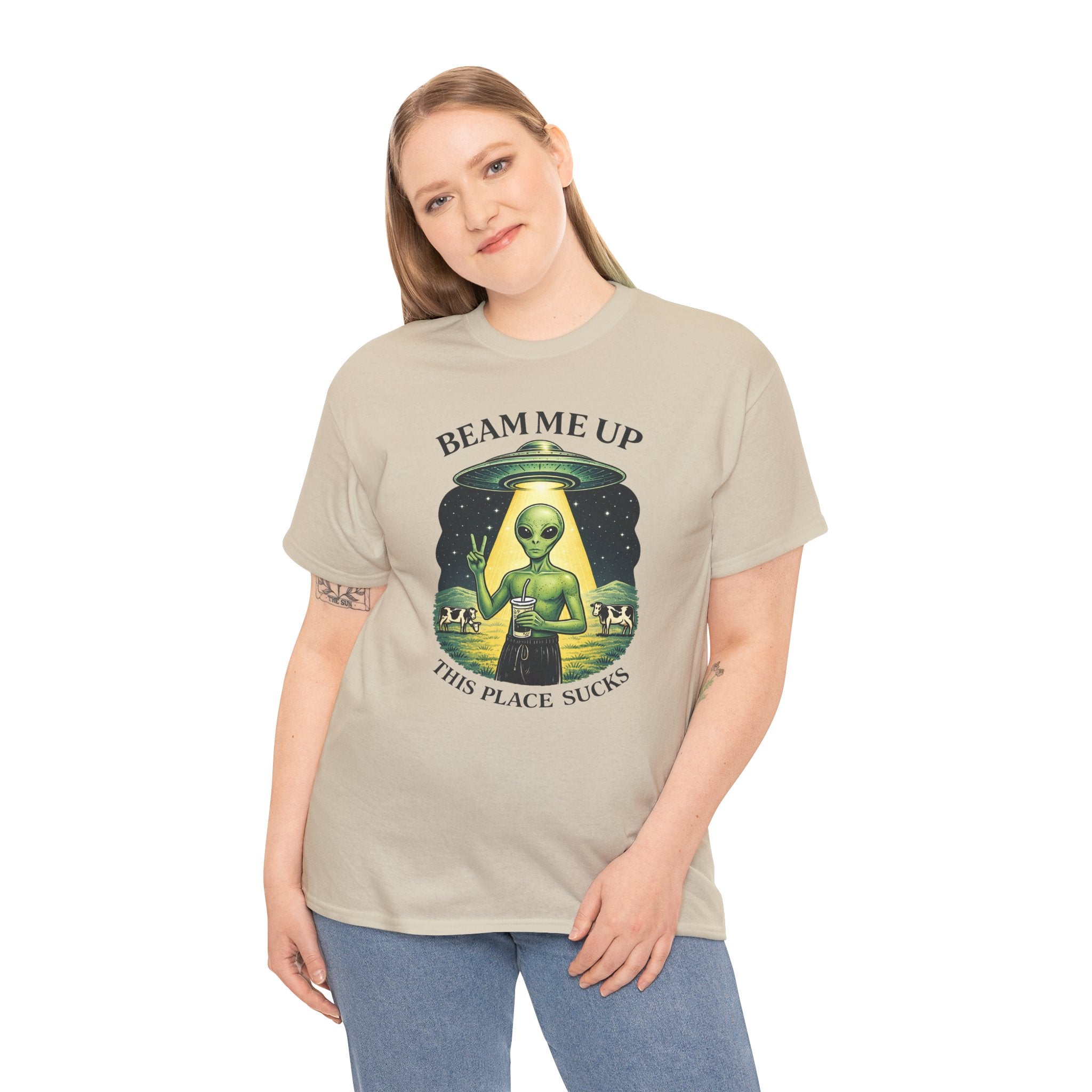 Alien 'Beam Me Up This Place Sucks' T-Shirt
