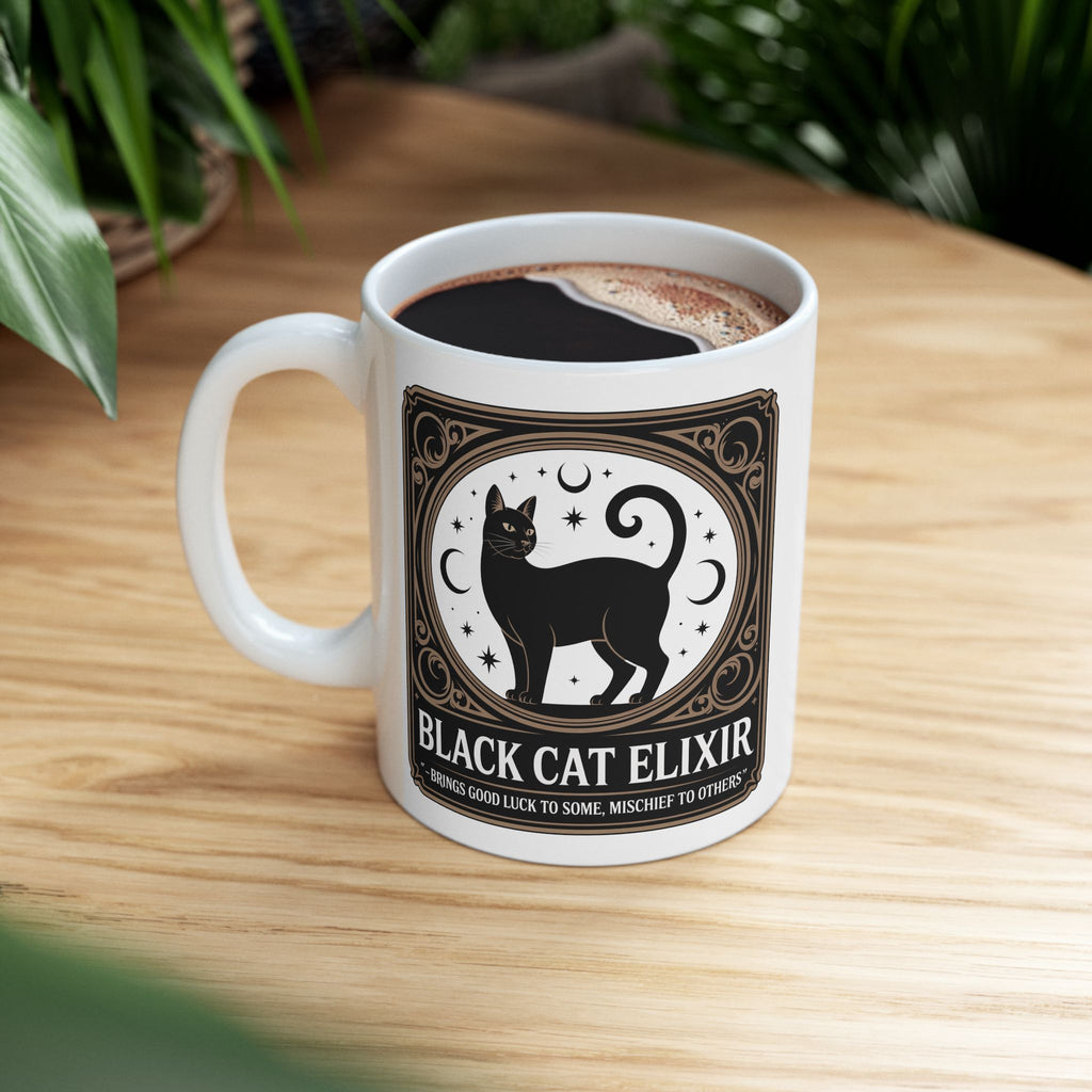 Black Cat Elixir Coffee Mug
