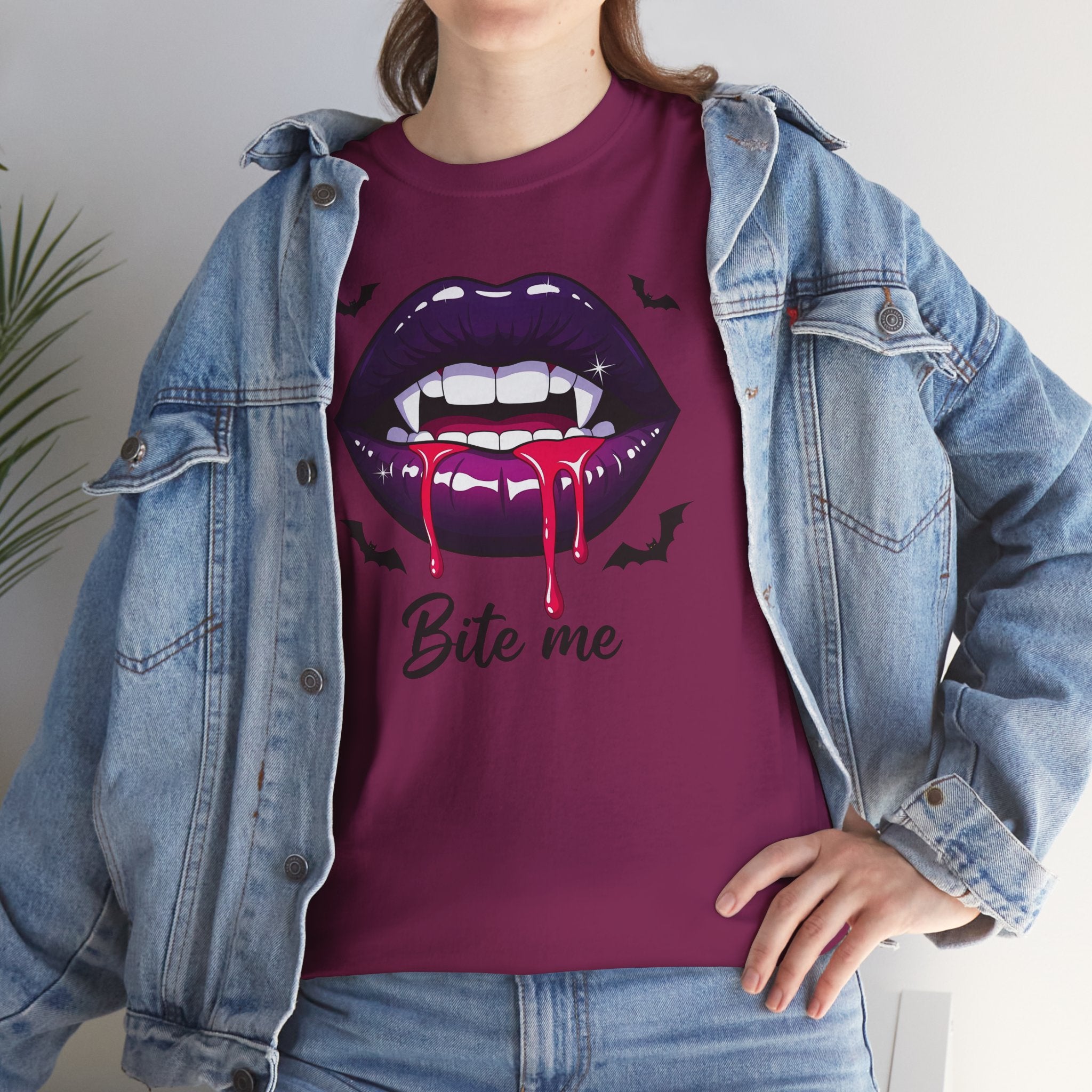Vampire Lip Bite Me T-shirt