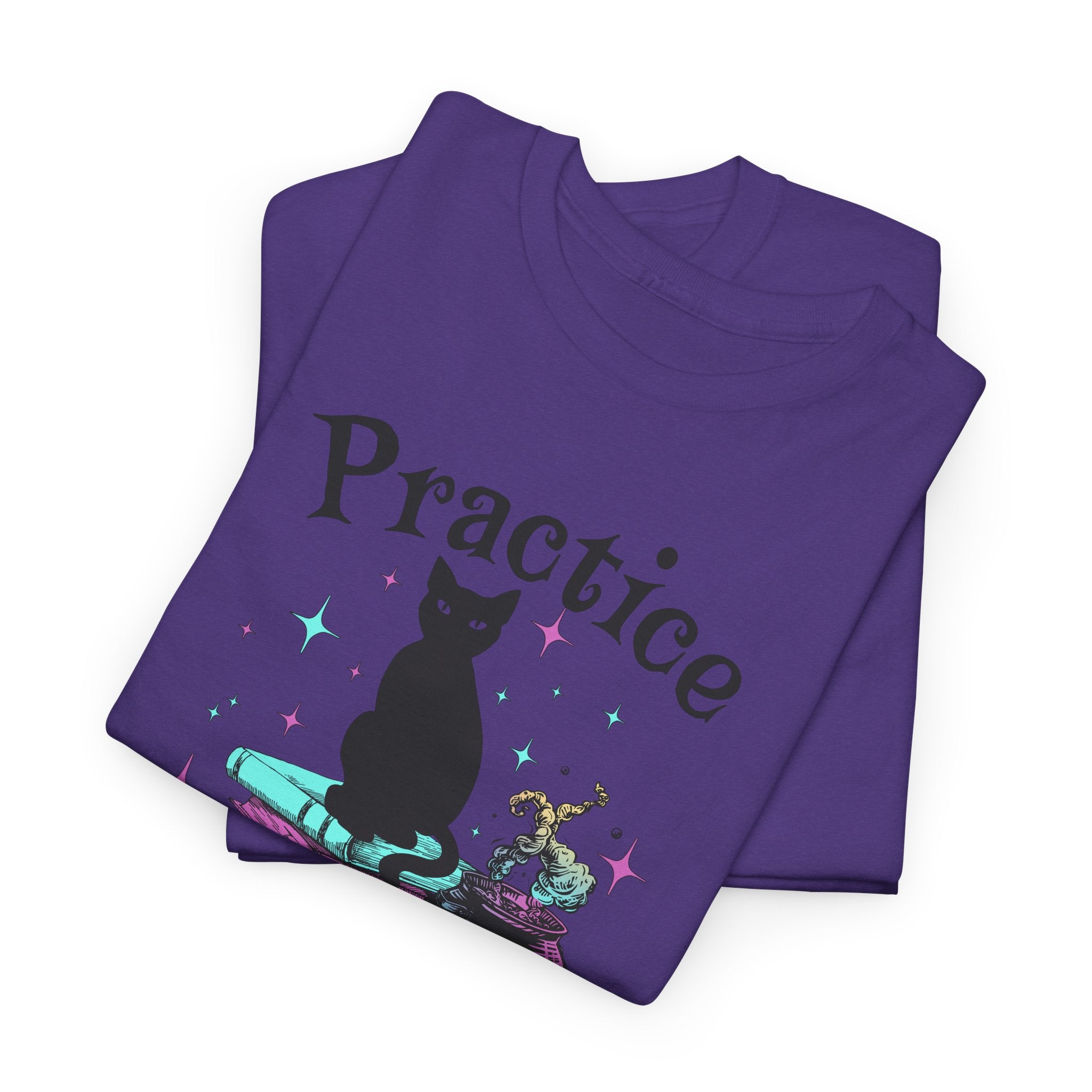Practice Safe Hex Witchy Cat T-Shirt