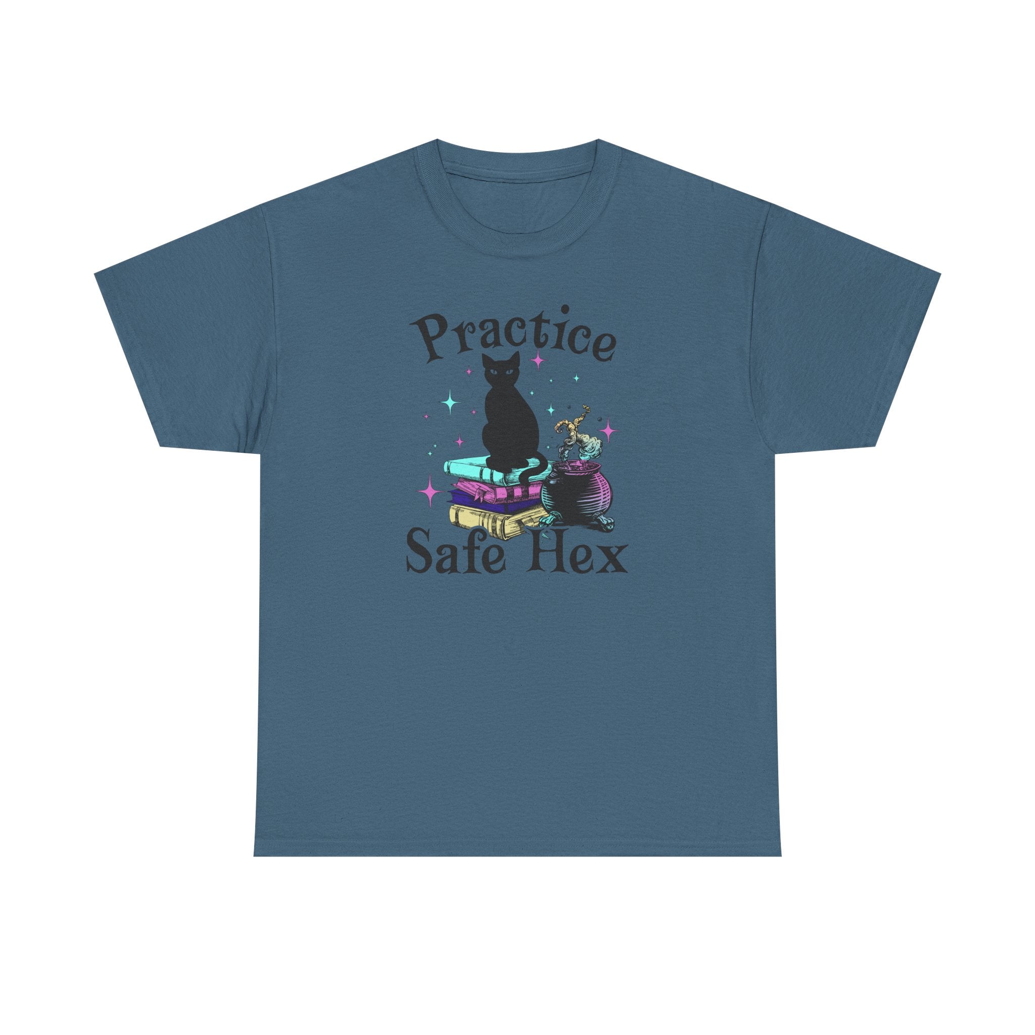 Practice Safe Hex Witchy Cat T-Shirt