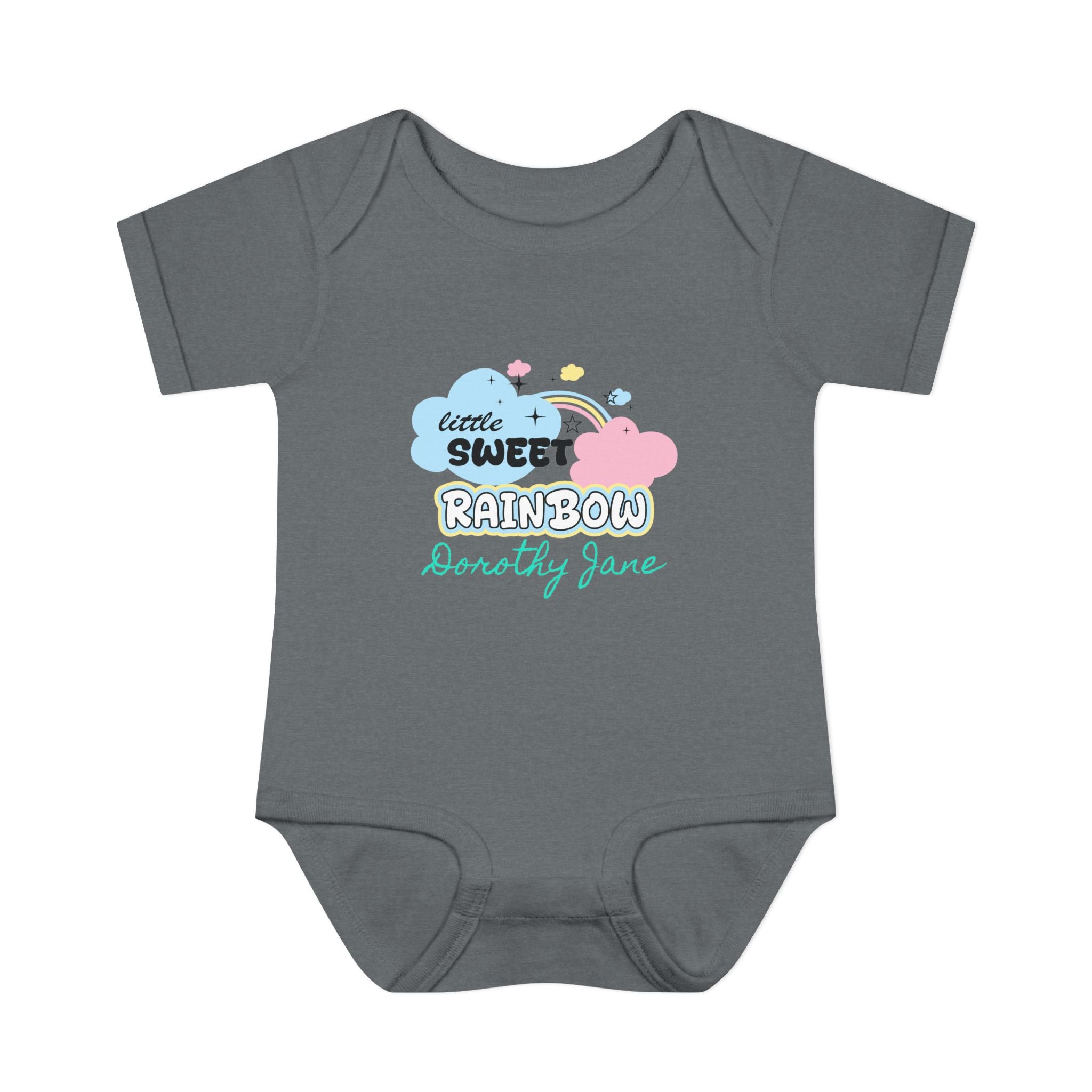 Infant Bodysuit — "Little Sweet Rainbow" Personalized Baby Onesie