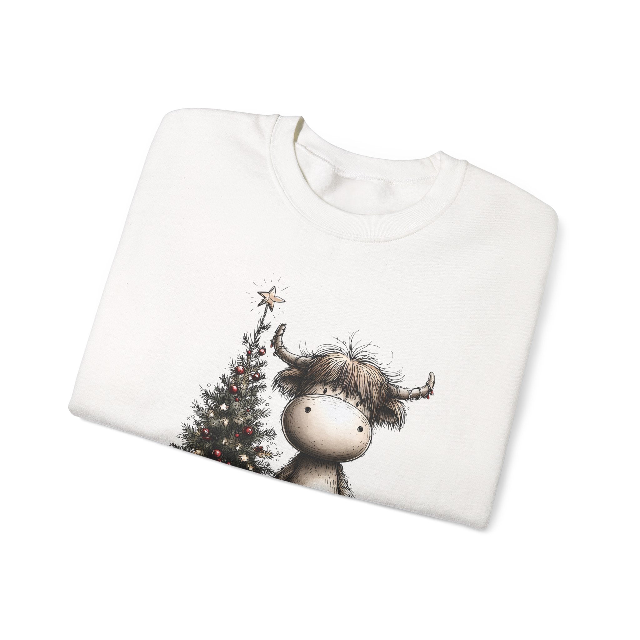 Christmas Moose Crewneck Sweatshirt