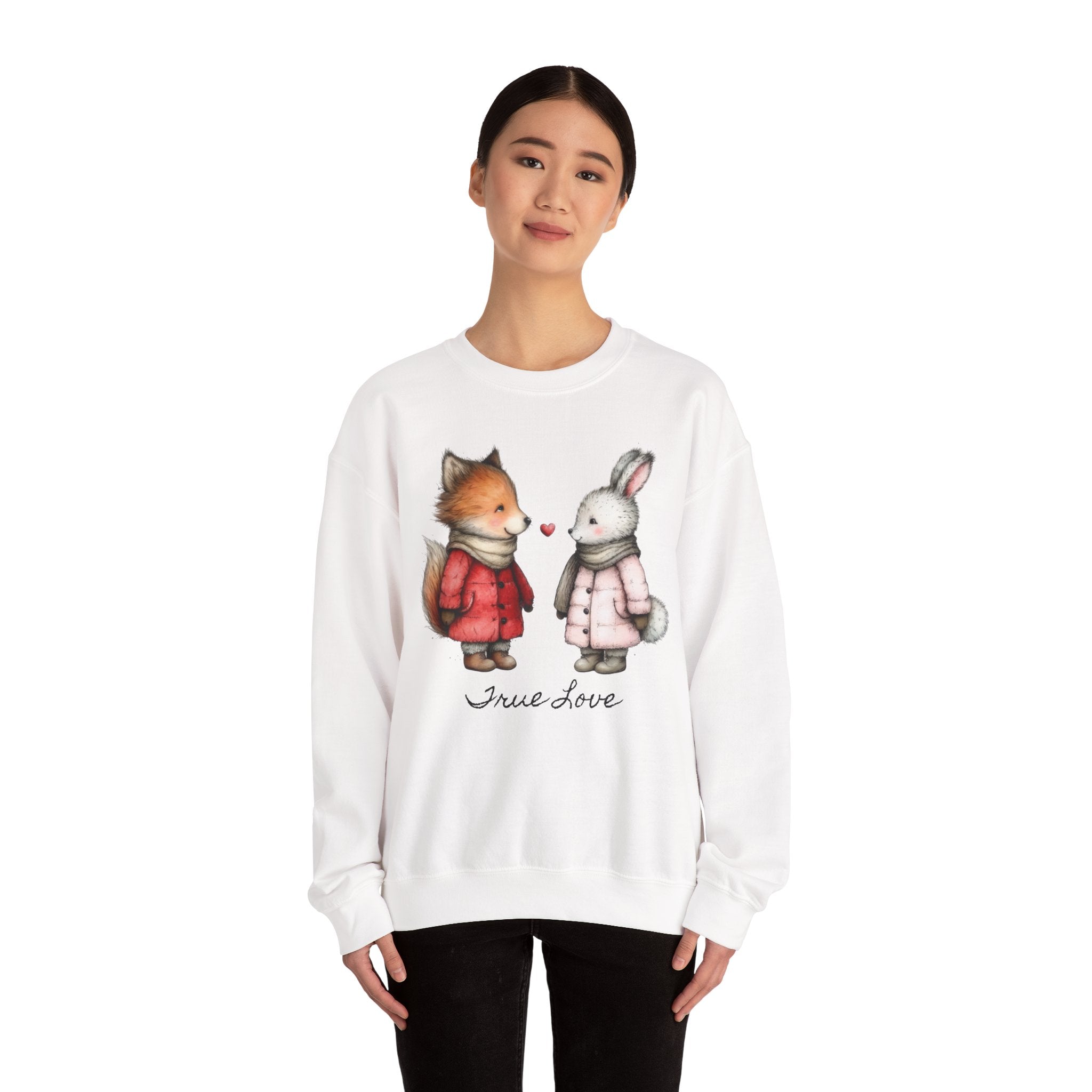 Cute Fox & Bunny Personalized Crewneck