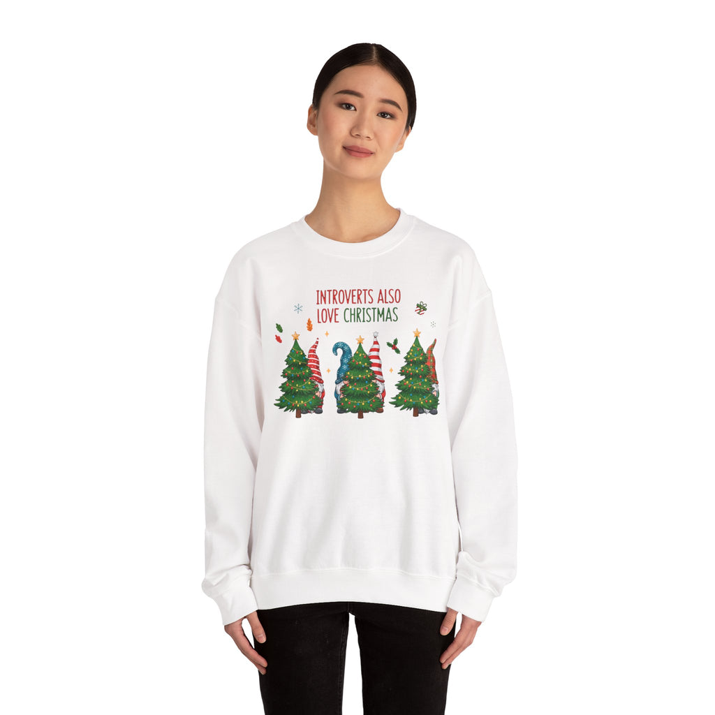 Introverts Also Love Christmas Sweatshirt