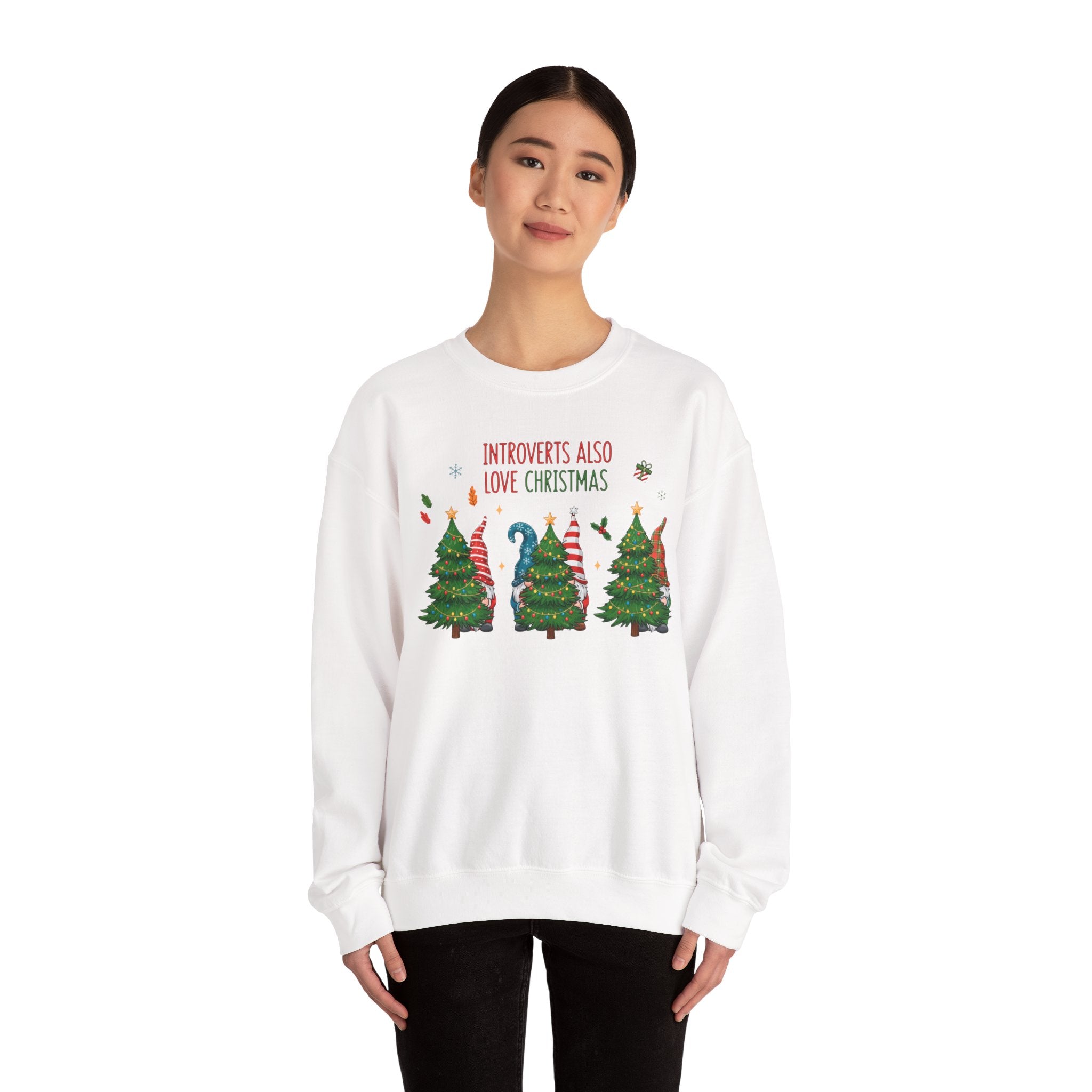 Introverts Also Love Christmas Sweatshirt
