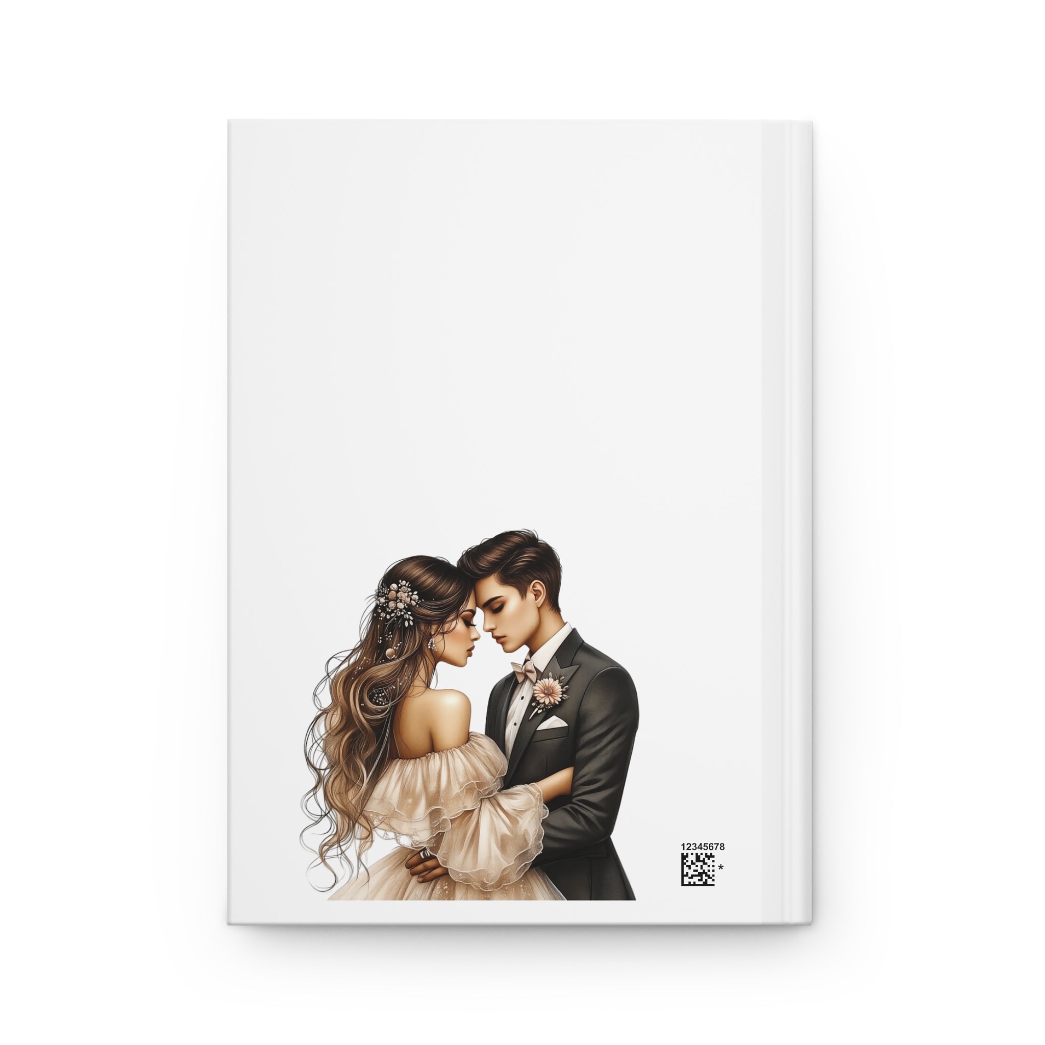 Wedding Keepsake Hardcover Journal — “Our Story Begins” Personalized Date