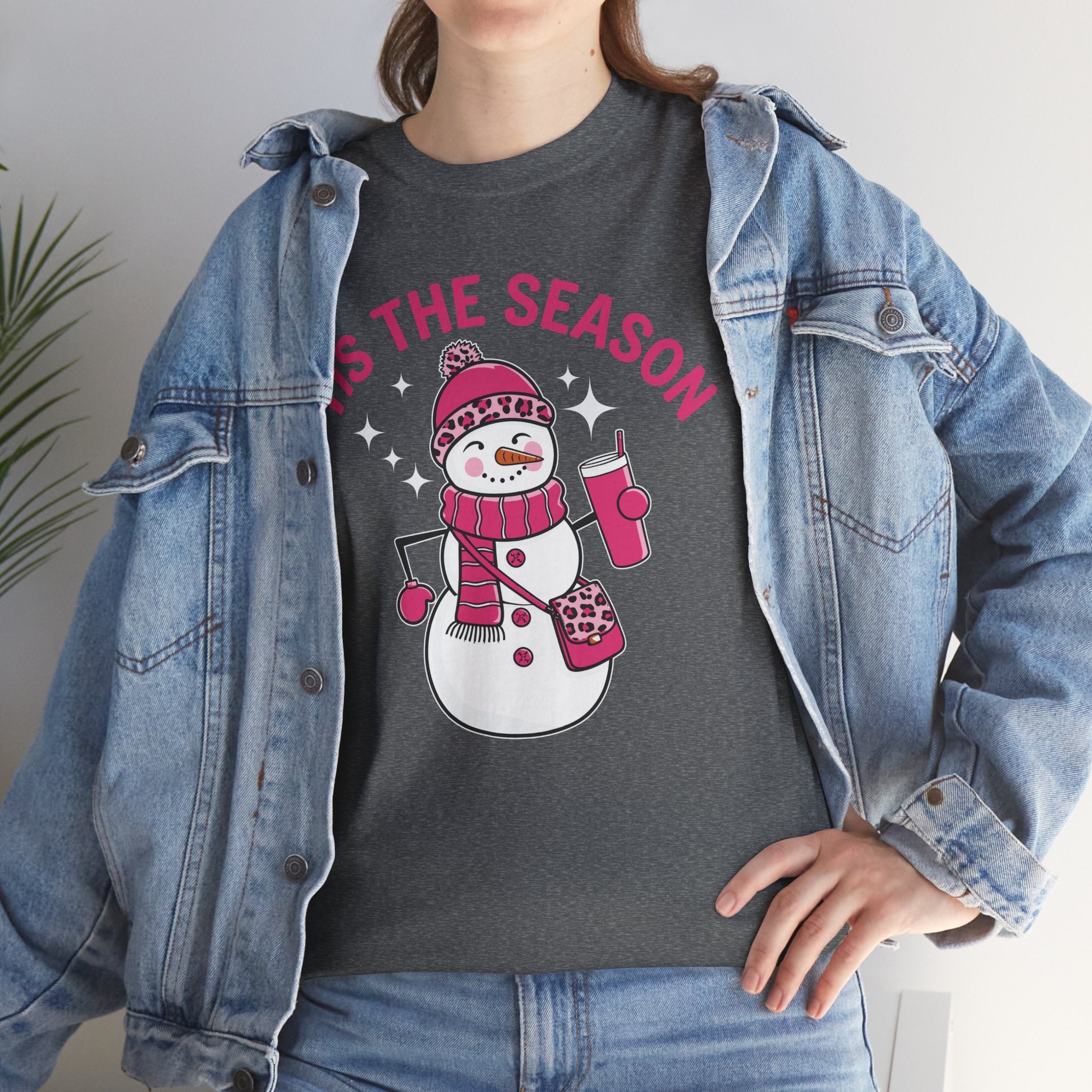 Tis The Season Bougie Snowman Tshirt