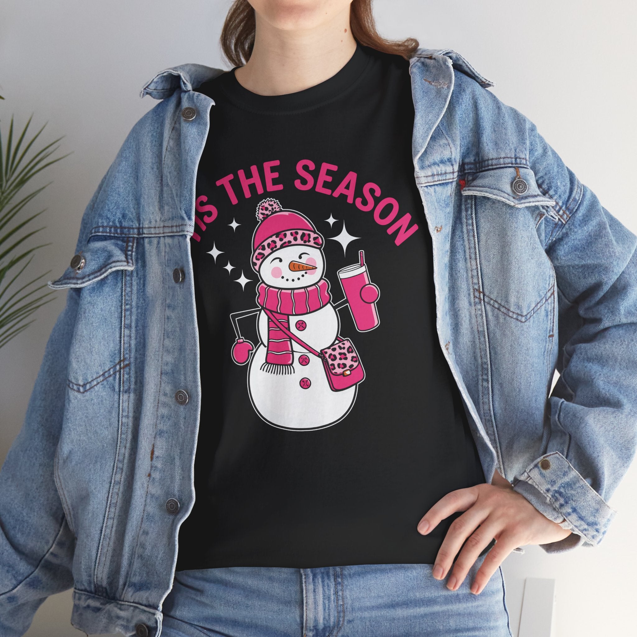 Tis The Season Bougie Snowman Tshirt