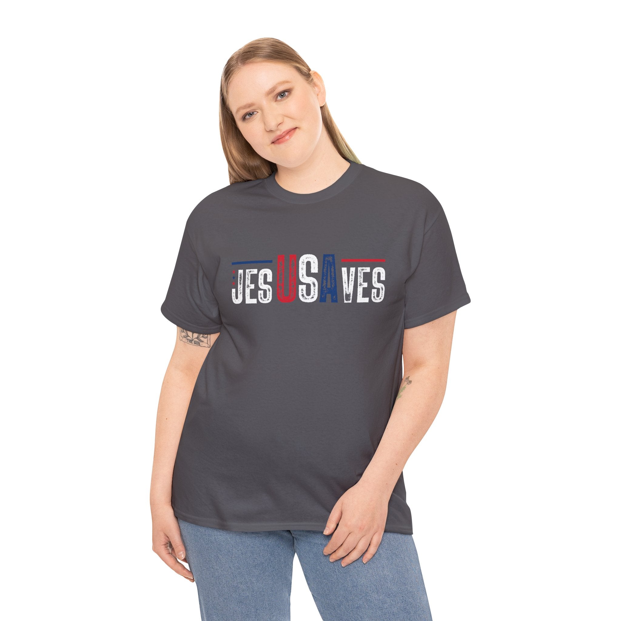 Jesus Saves Patriotic T-Shirt