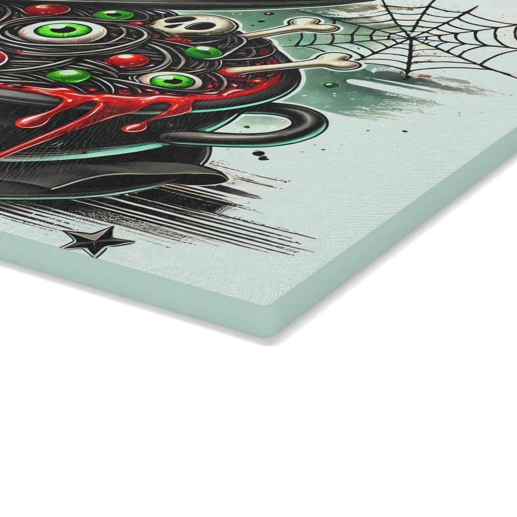 Witch's Cauldron Glass Cutting Board