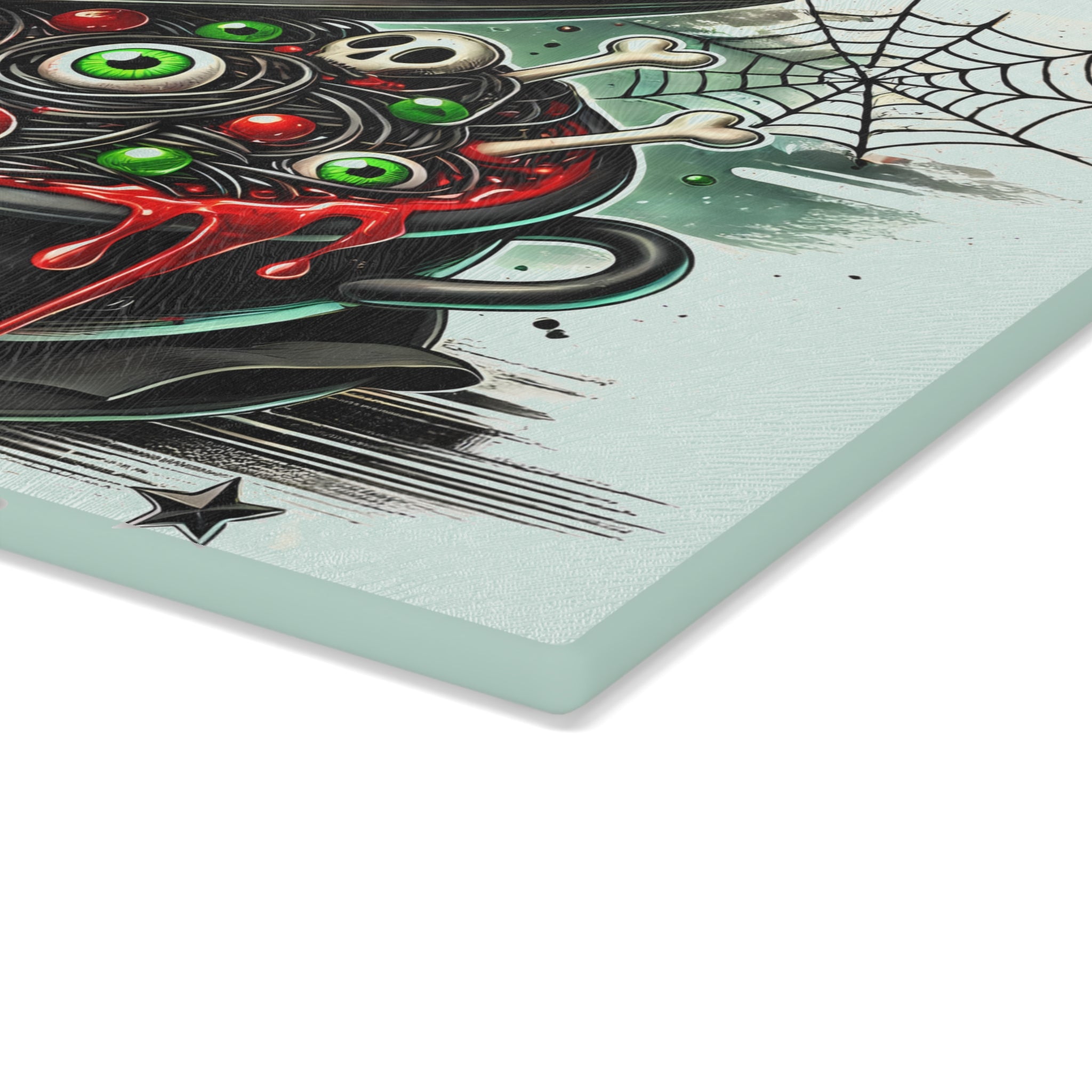 Witch's Cauldron Glass Cutting Board