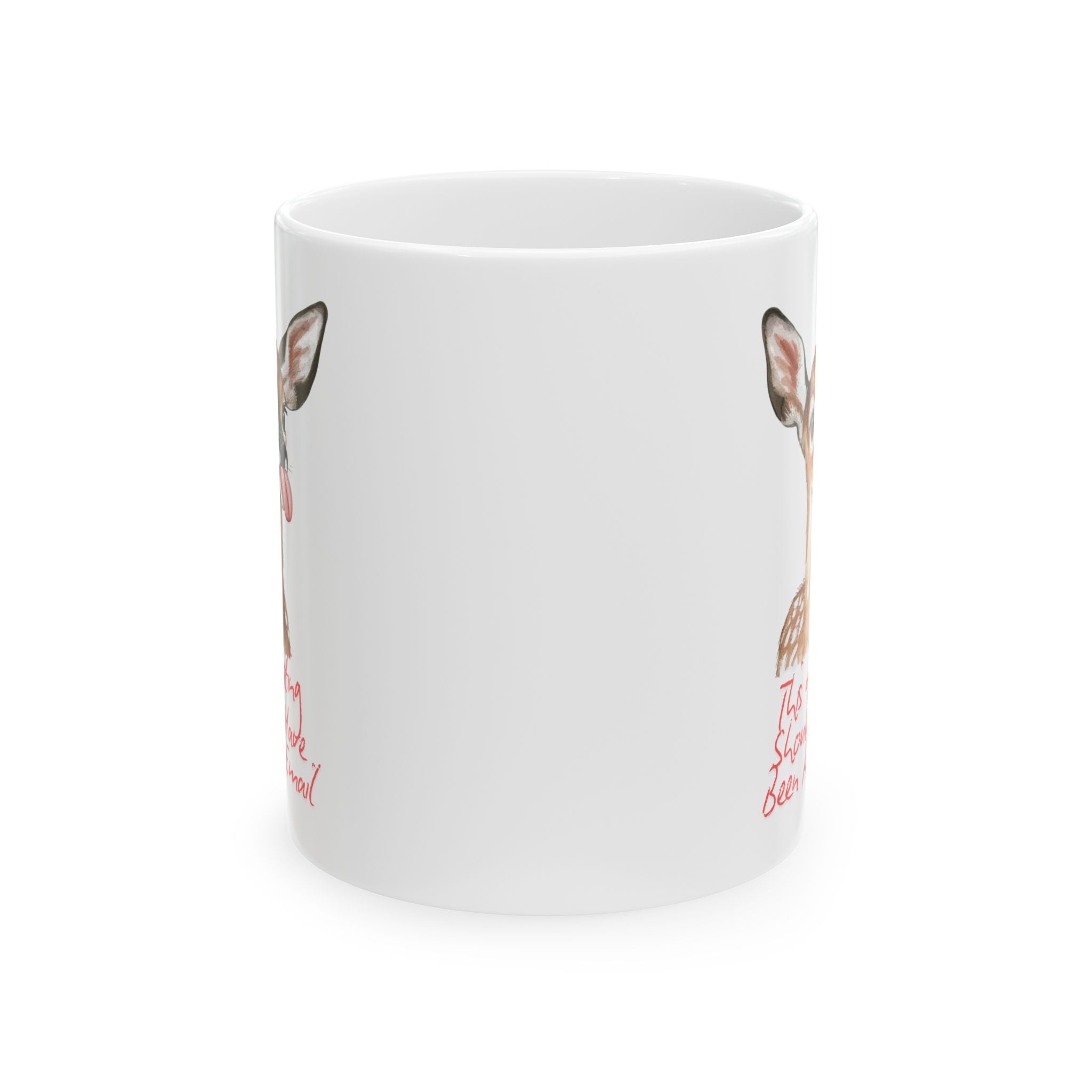 This Meeting Should Have Been An Email Ceramic Mug (11oz), Deer Office Coffee Cup