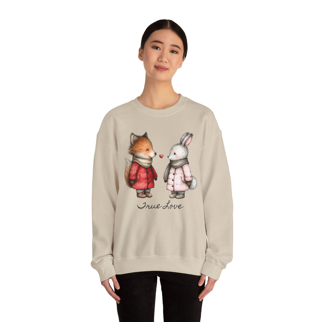 Cute Fox & Bunny Personalized Crewneck