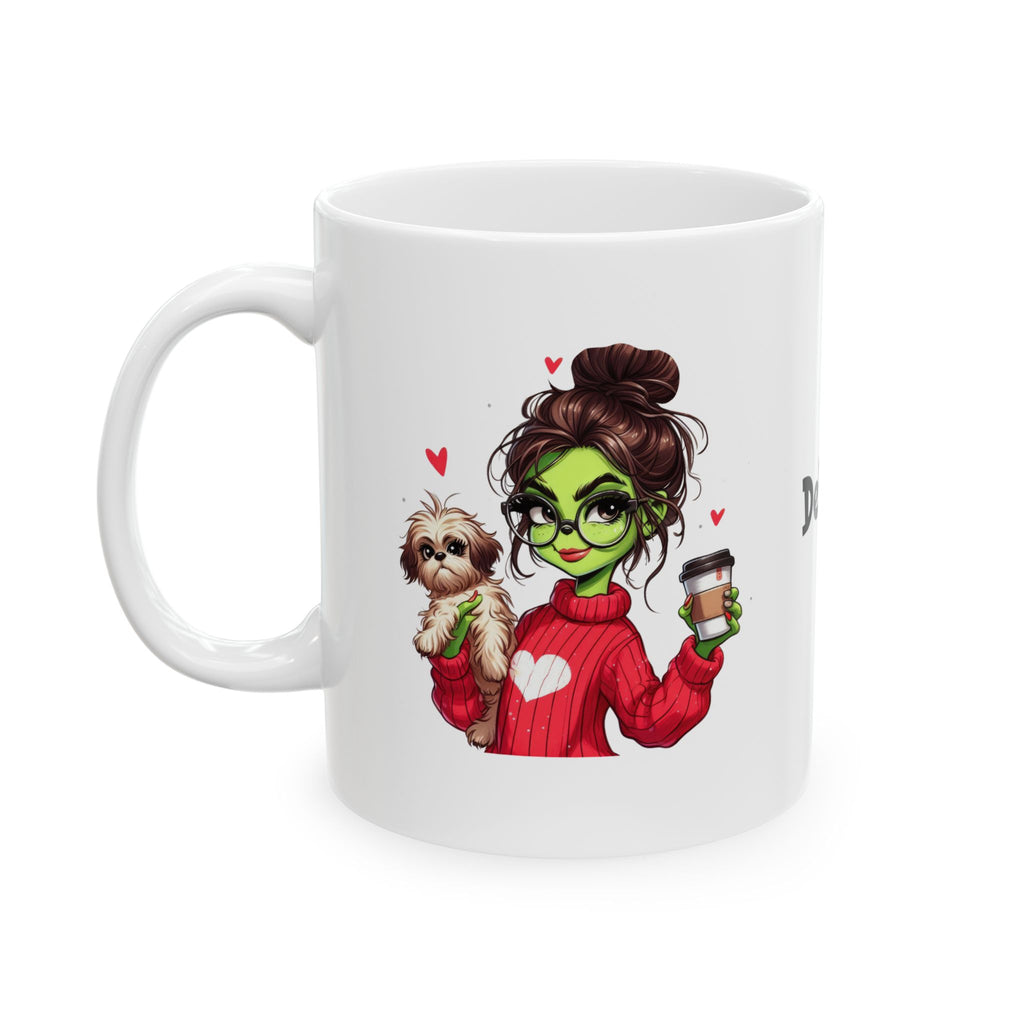 Personalized Grinch Girl Ceramic Mug