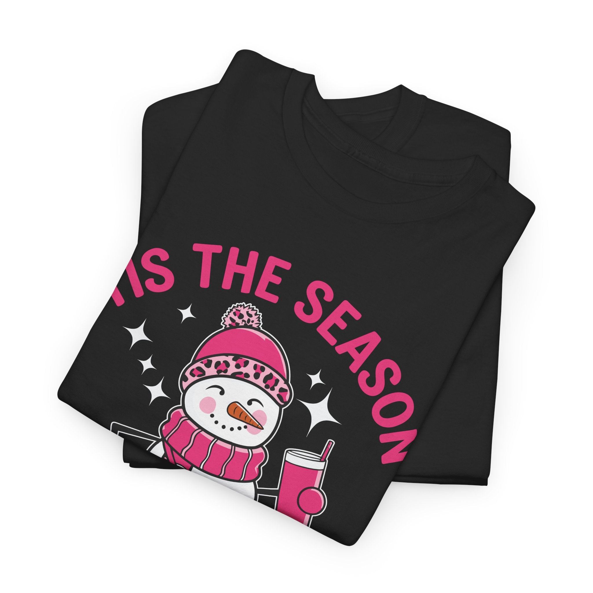 Tis The Season Bougie Snowman Tshirt