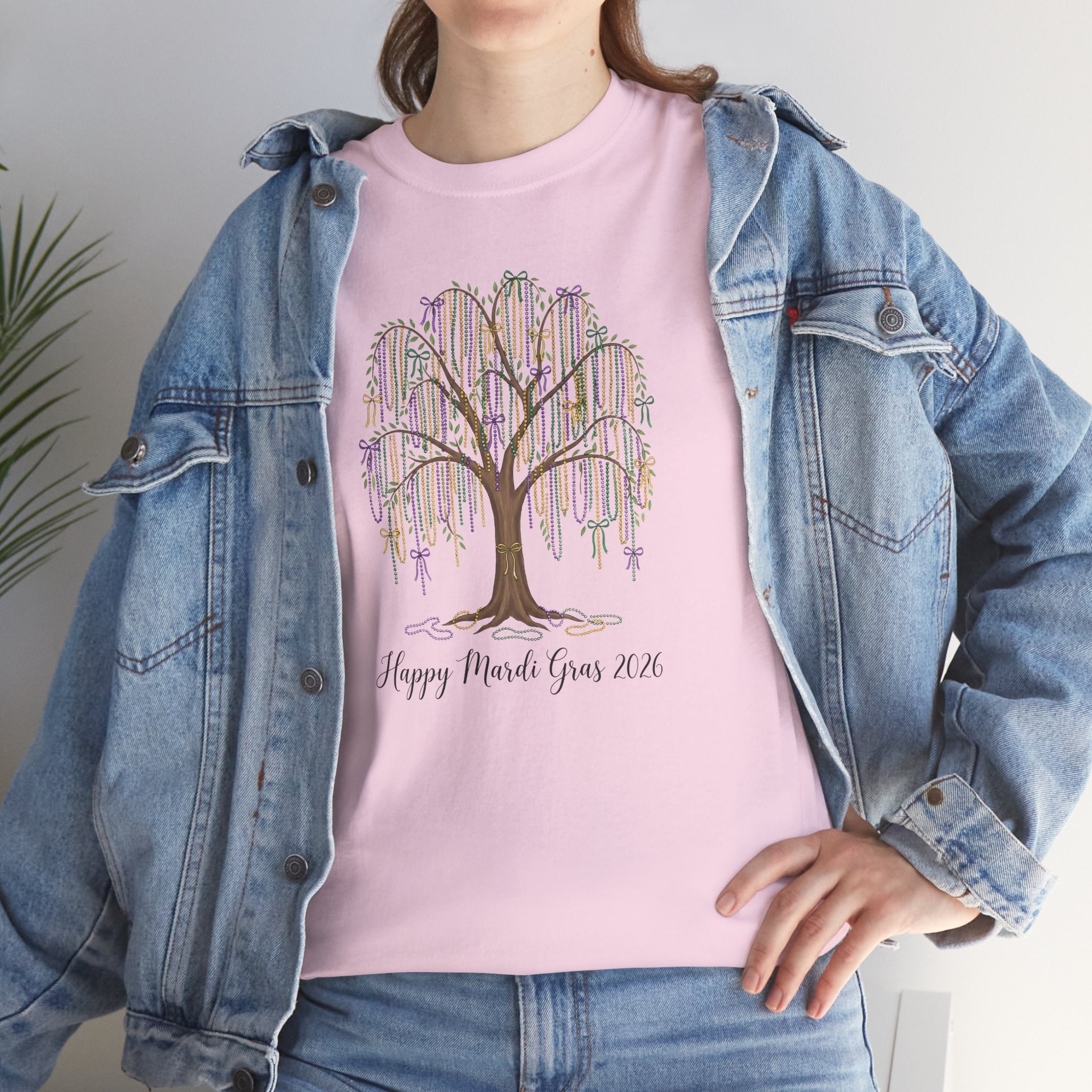 Willow Tree 'Happy Mardi Gras' T‑Shirt