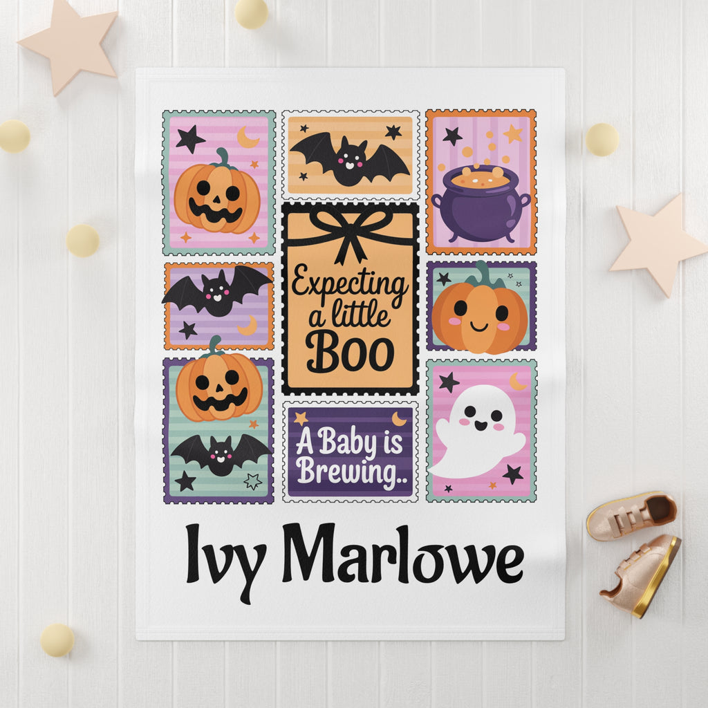 Expecting A Little Boo Baby Blanket