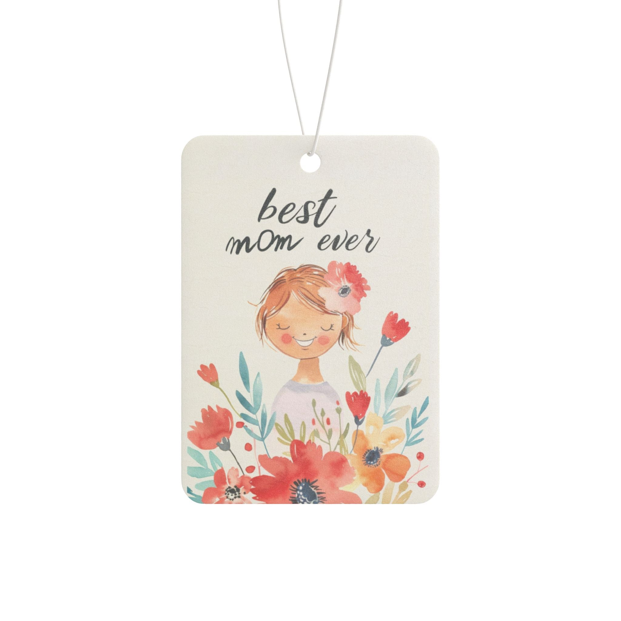 Best Mom Ever Car Air Freshener — Floral Mother’s Day Scented Car Decor