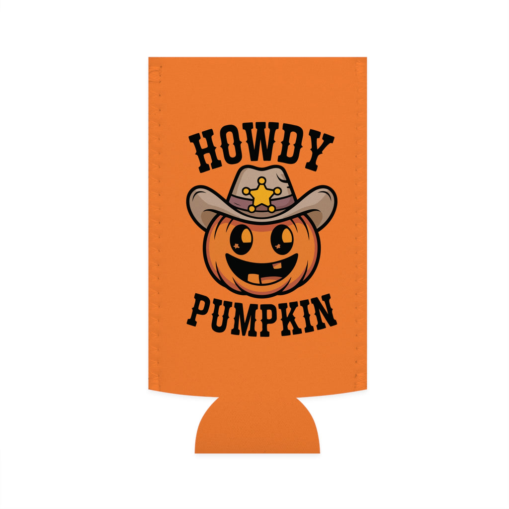 Howdy Pumpkin Slim Can Cooler