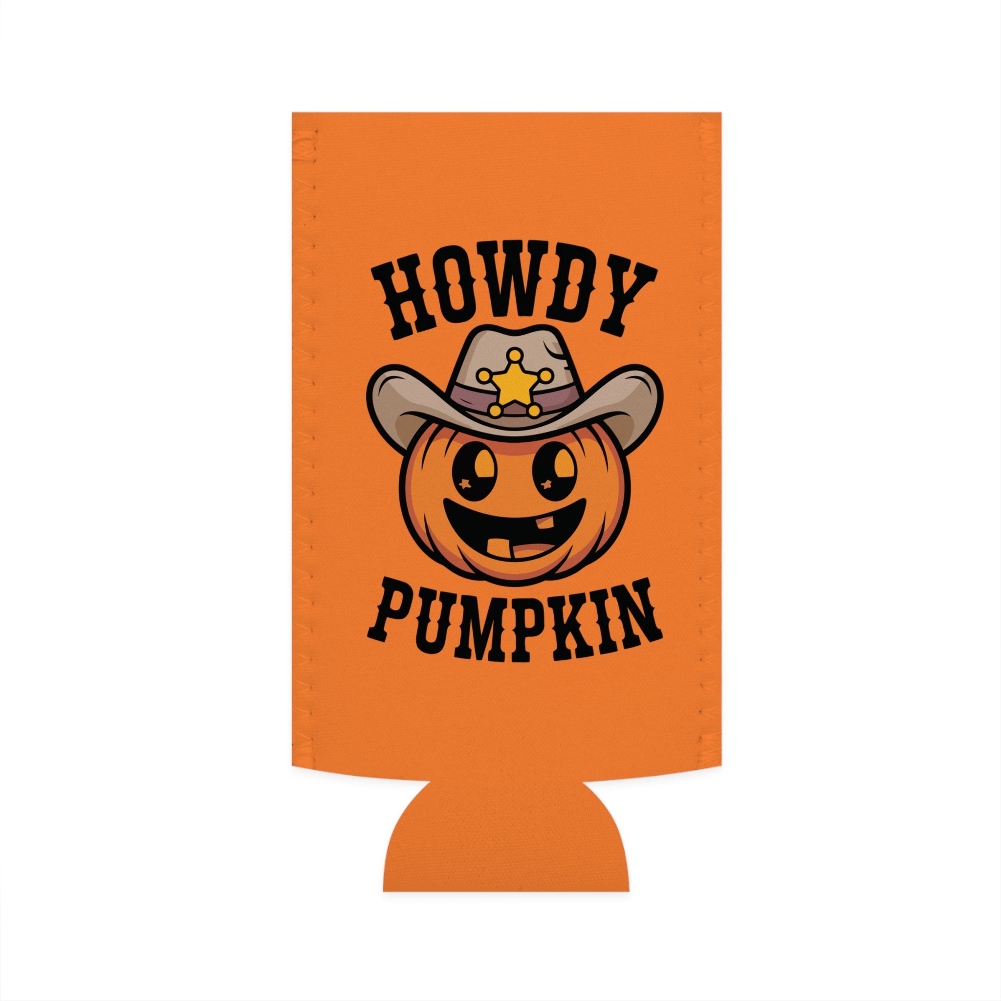 Howdy Pumpkin Slim Can Cooler