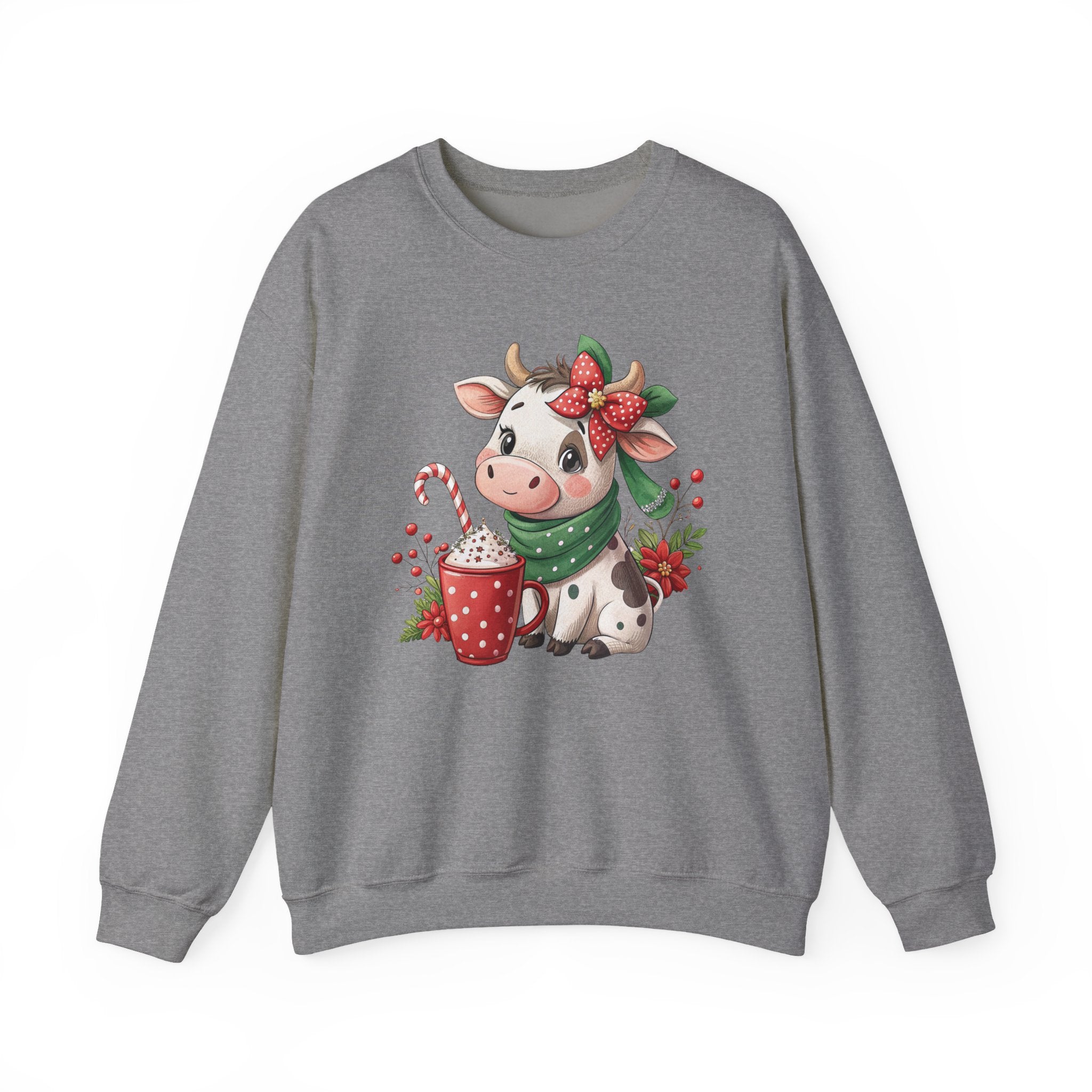 Cute Christmas Cow Sweatshirt