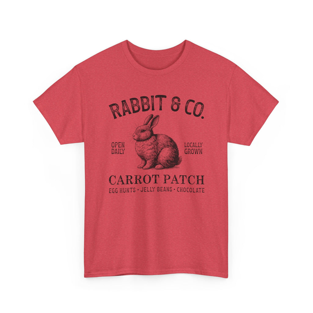 Rabbit & Co. Carrot Patch T-Shirt — Vintage Easter Bunny Graphic